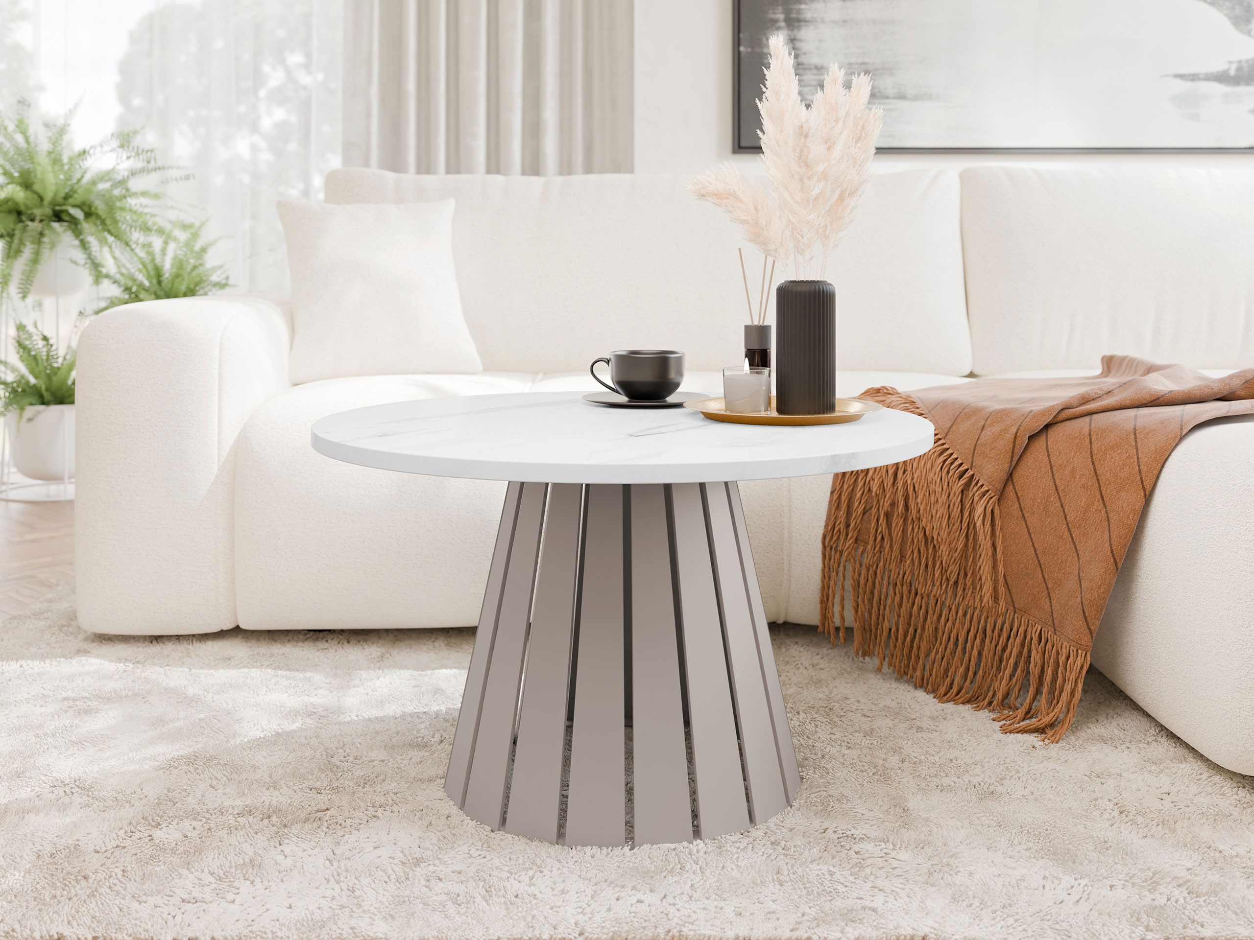 Stočić za kafu Oswego 134 (Kašmir + Beli mermer)