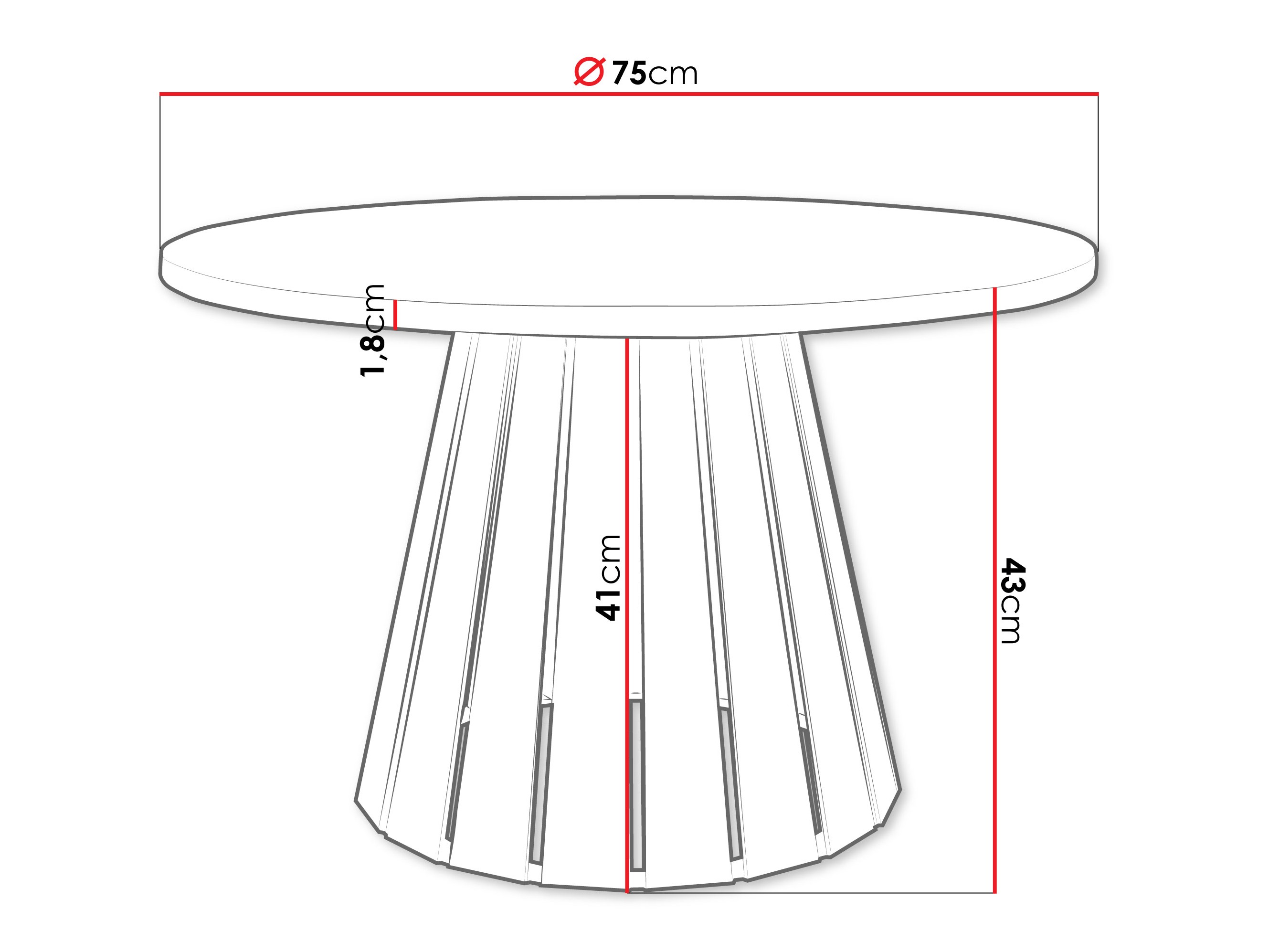 Stočić za kafu Oswego 134 (Kašmir + Beli mermer)