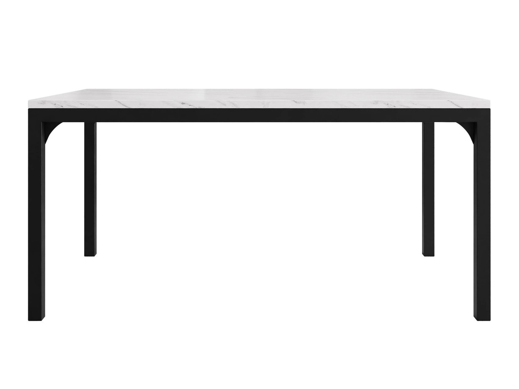 Stočić za kafu Oswego 138 (Beli mermer + Crno)