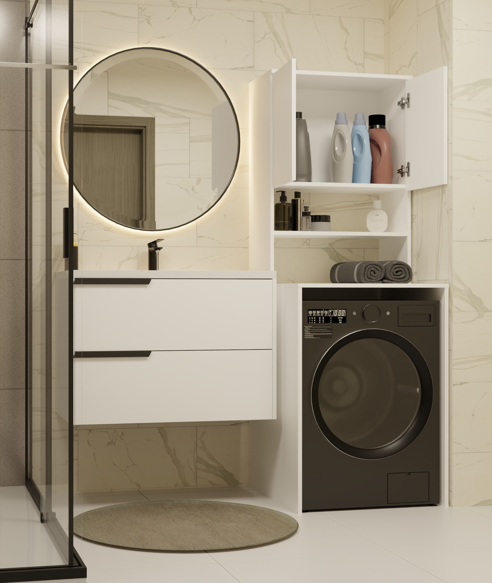 Polica za kupatilo Balelbo 107