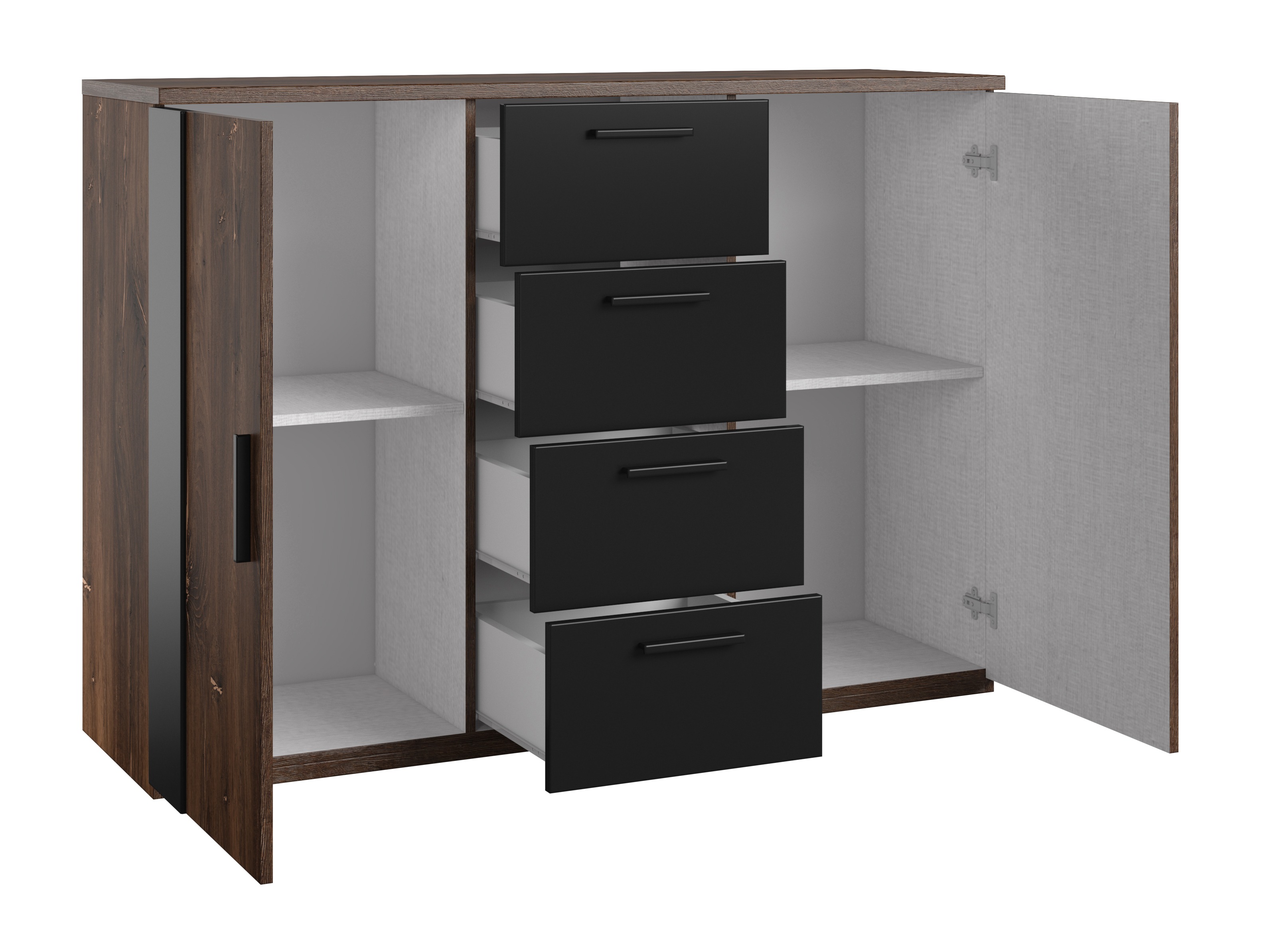 Komoda Felelie 102 (Tamus Flagstaf hrast + Bakarna)