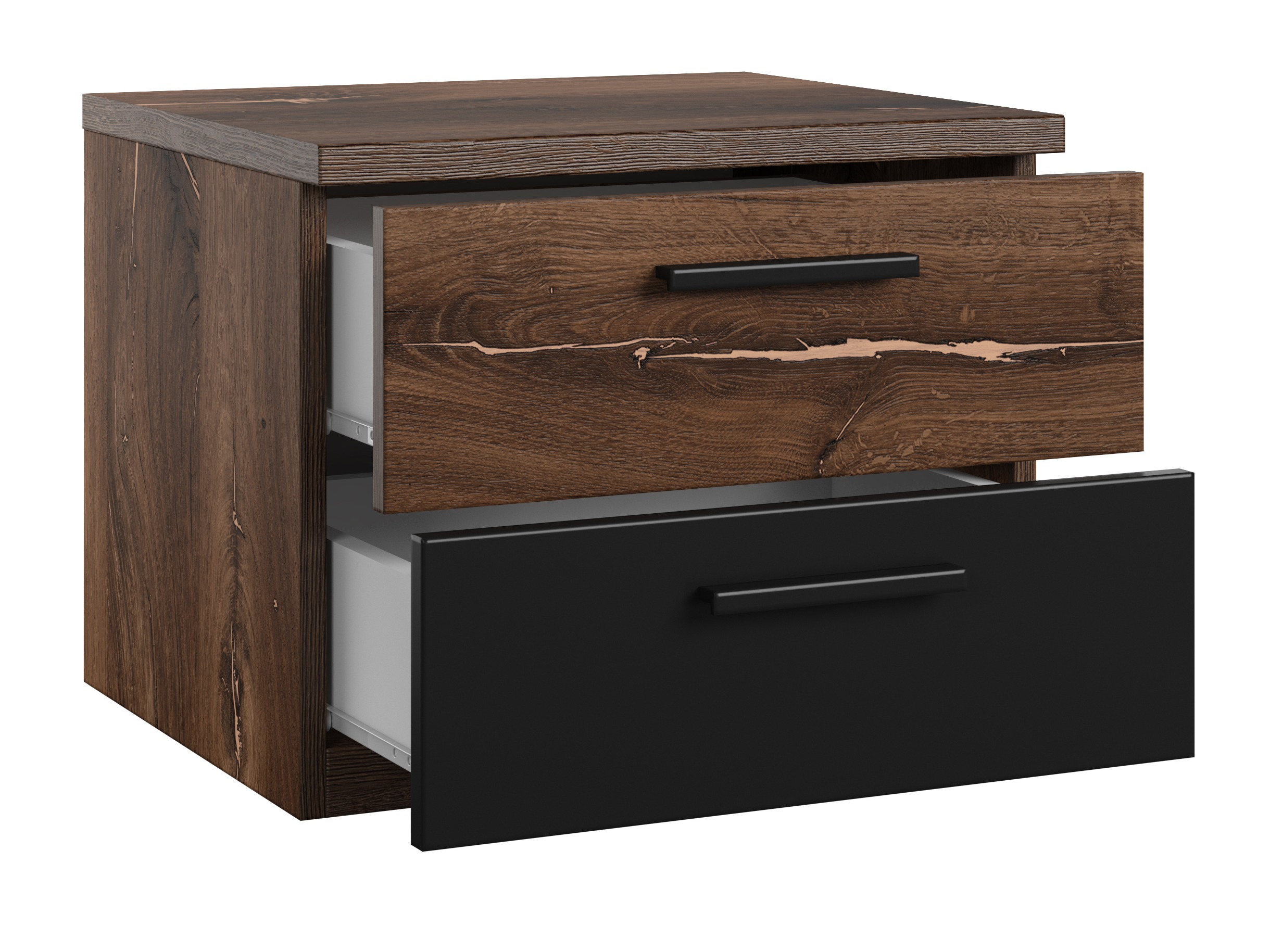 Noćni ormarić Felelie 101 (Tamus Flagstaf hrast + Bakar)