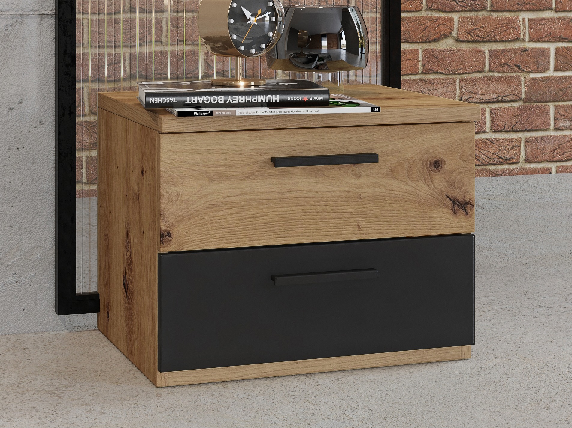 Noćni ormarić Felelie 101 (Zanatski hrast)