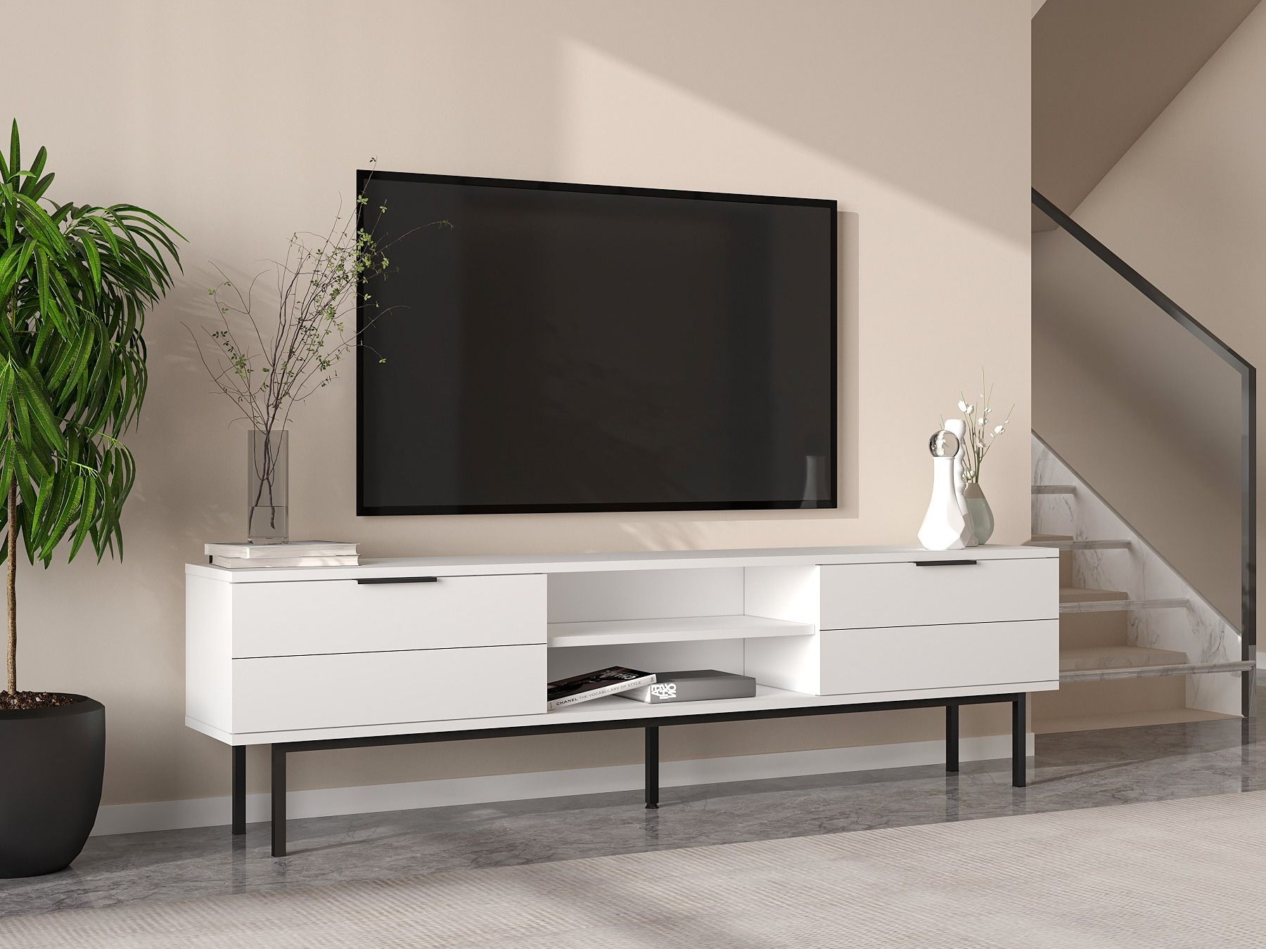 TV komoda Kailua 2540 (Belo)