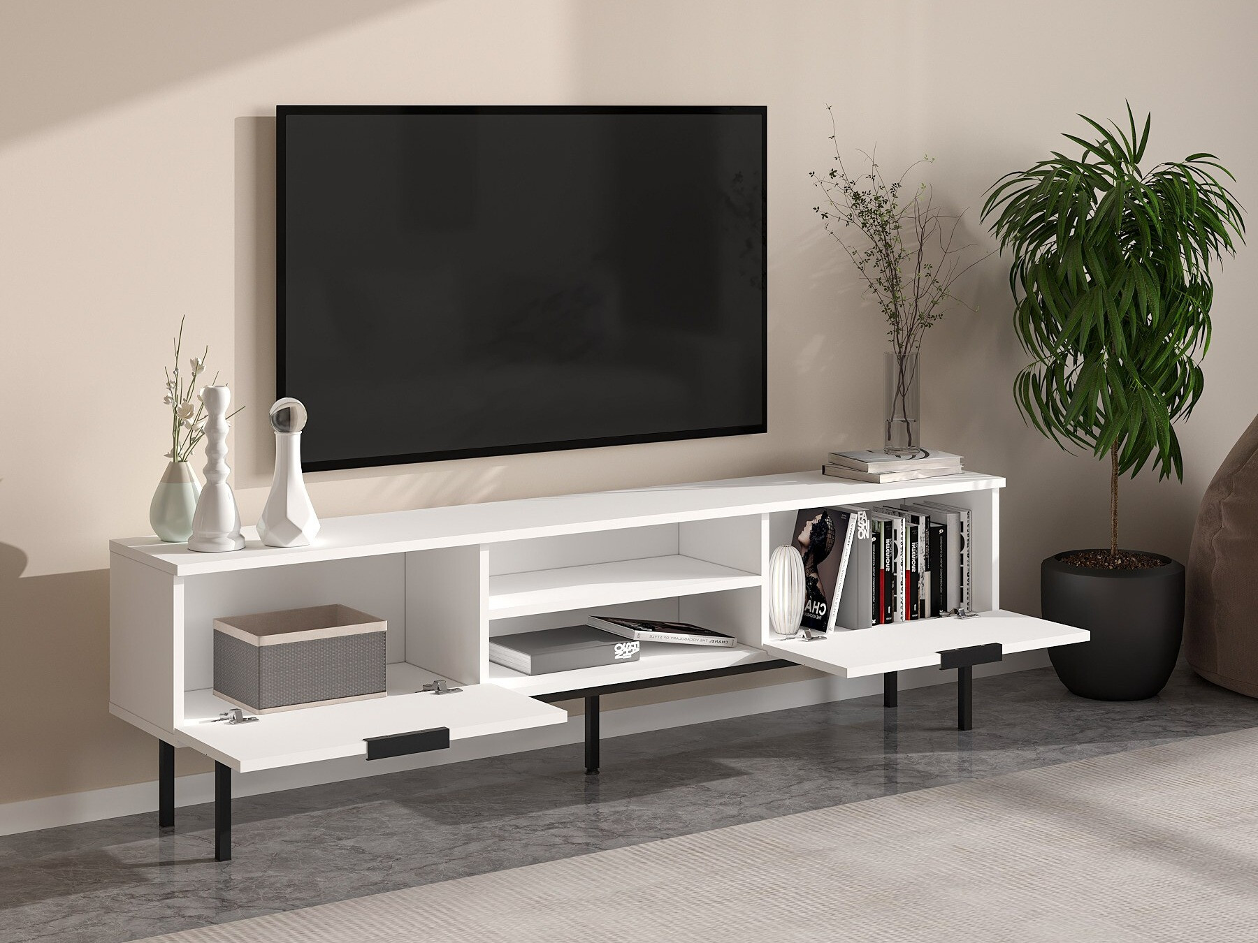 TV komoda Kailua 2540 (Belo)