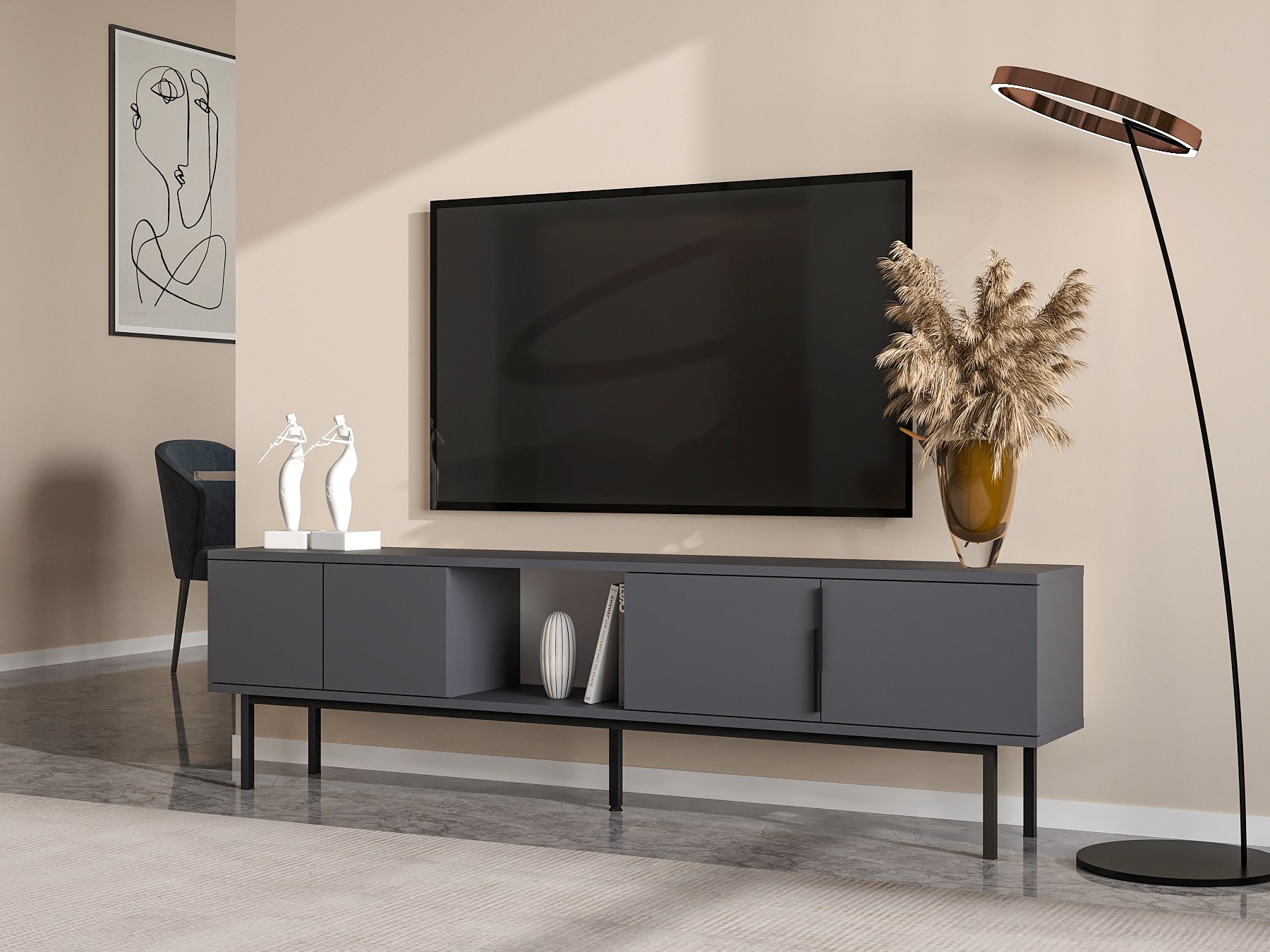 TV komoda Kailua 2541 (Antracit)