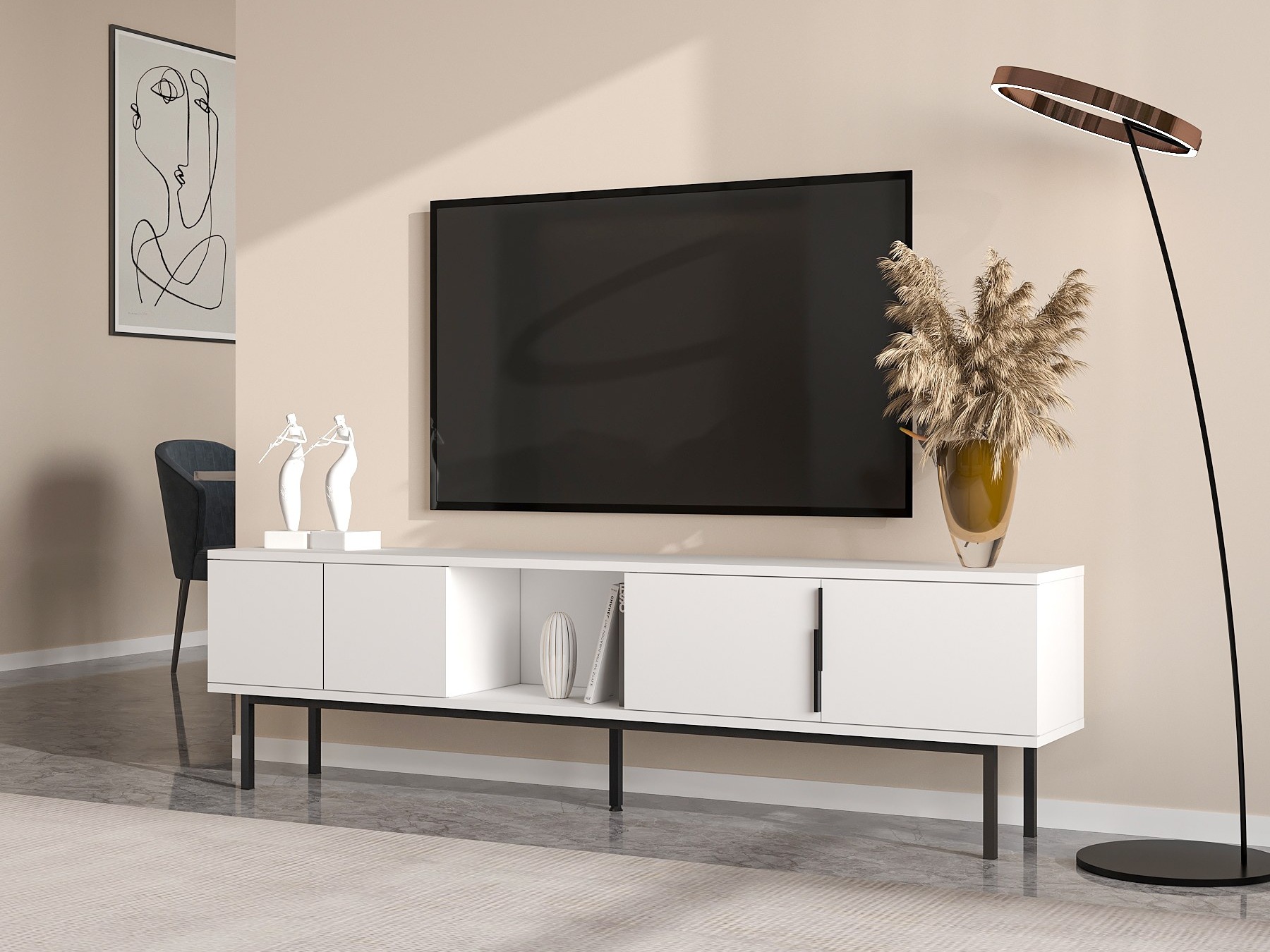 TV komoda Kailua 2541 (Belo)