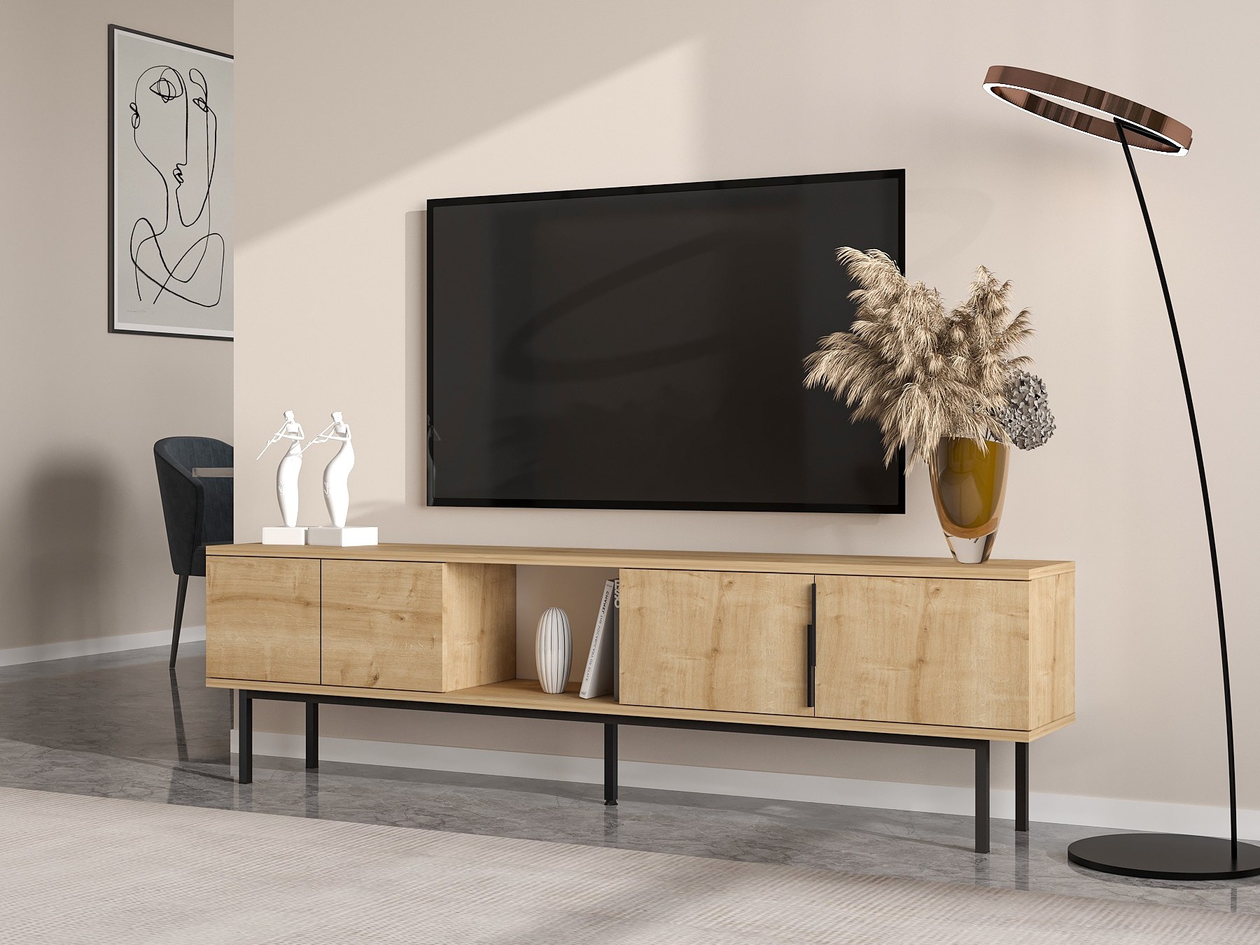 TV komoda Kailua 2541 (Hrast)
