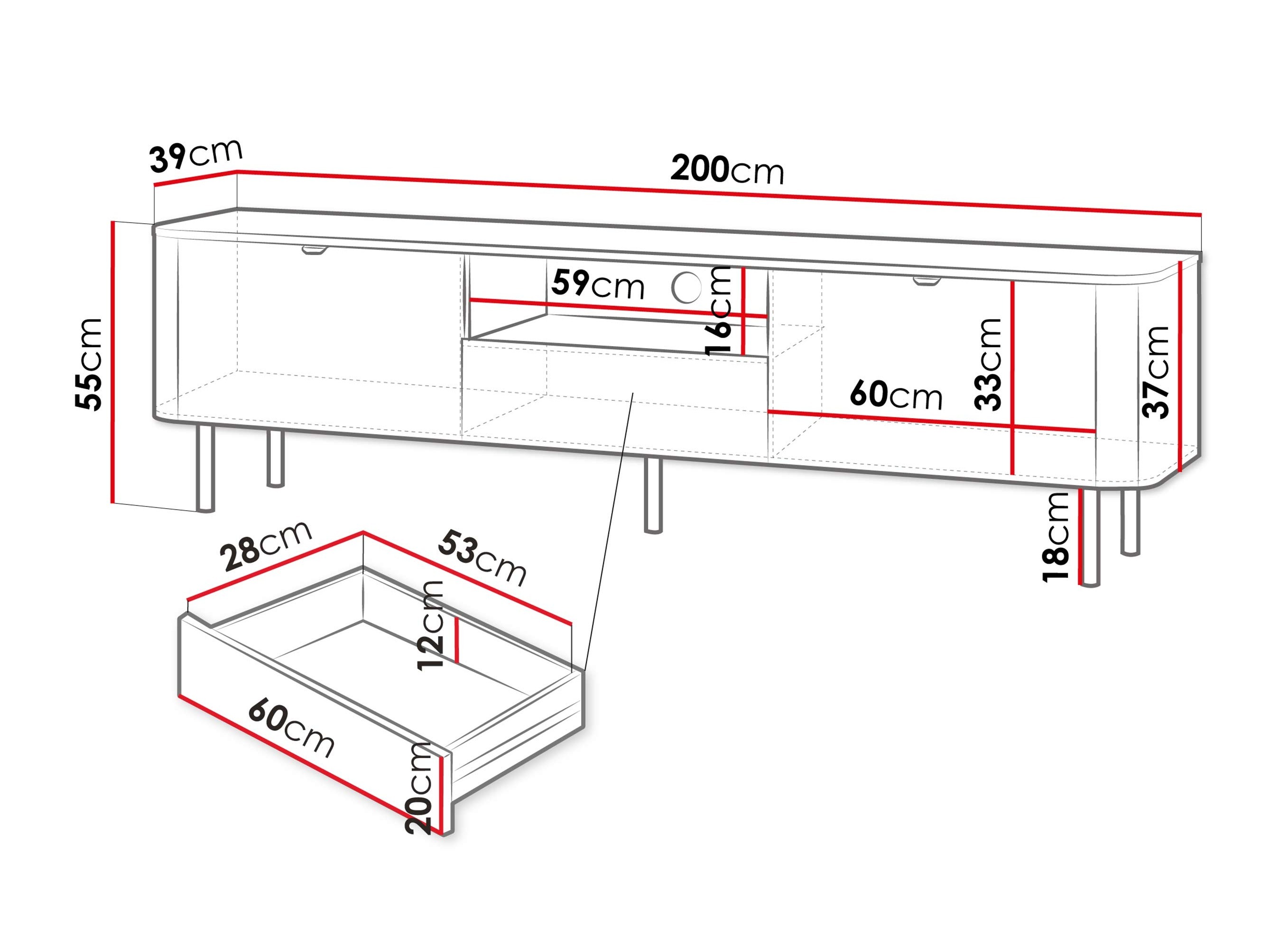 TV komoda Tebeni 101