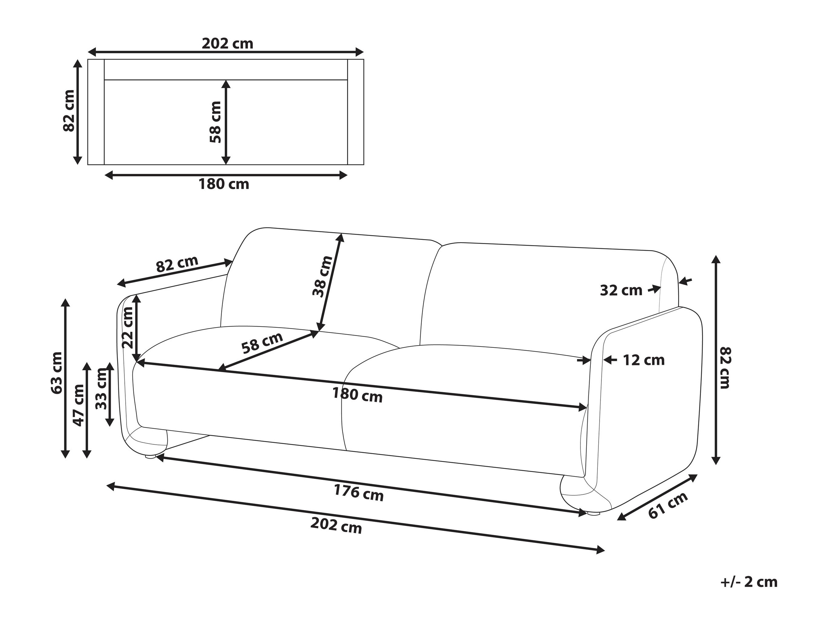 Sofa Berwyn 2702 (Sivo)
