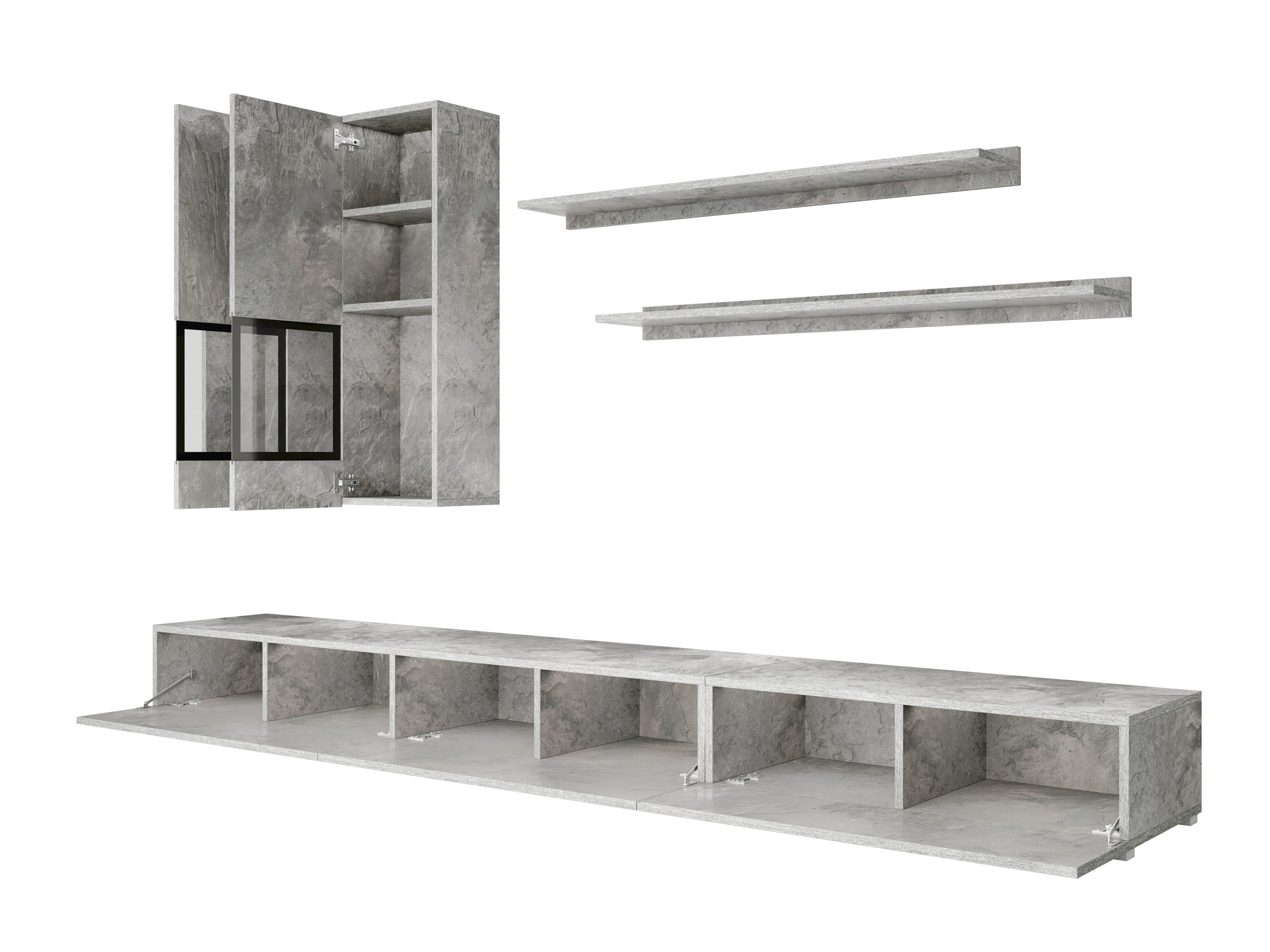 Set za dnevnu sobu Serodeu 100 (Boja betona)