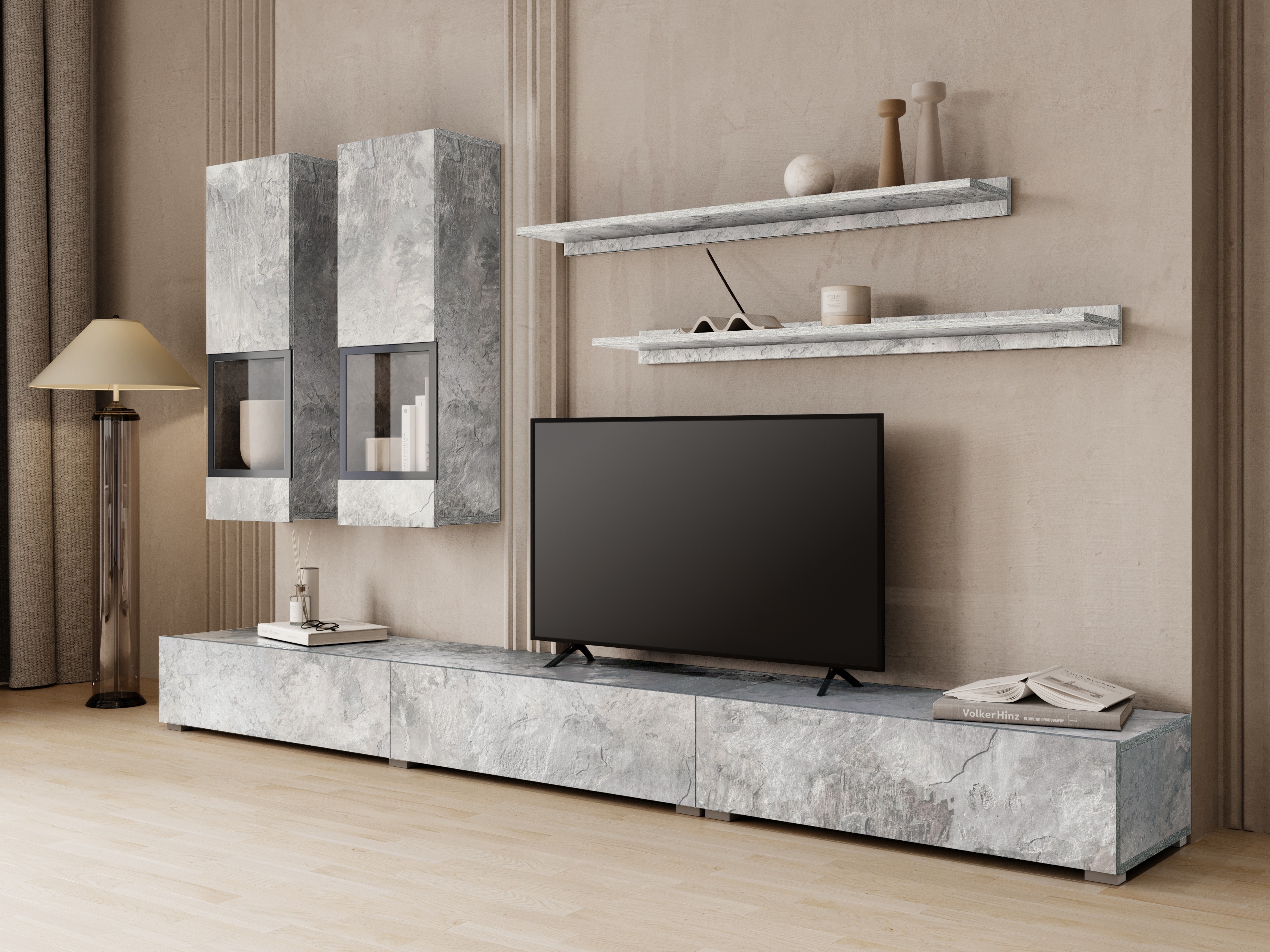 Set za dnevnu sobu Serodeu 100 (Boja betona)