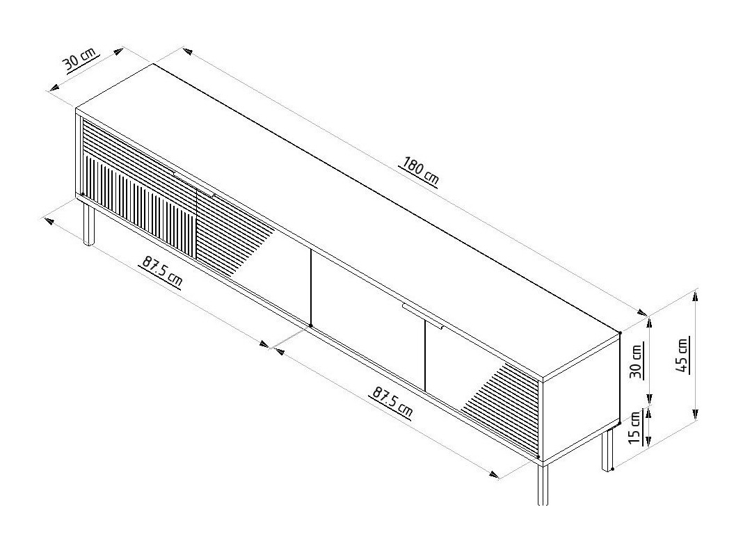 TV komoda Kailua 2549 (Antracit)