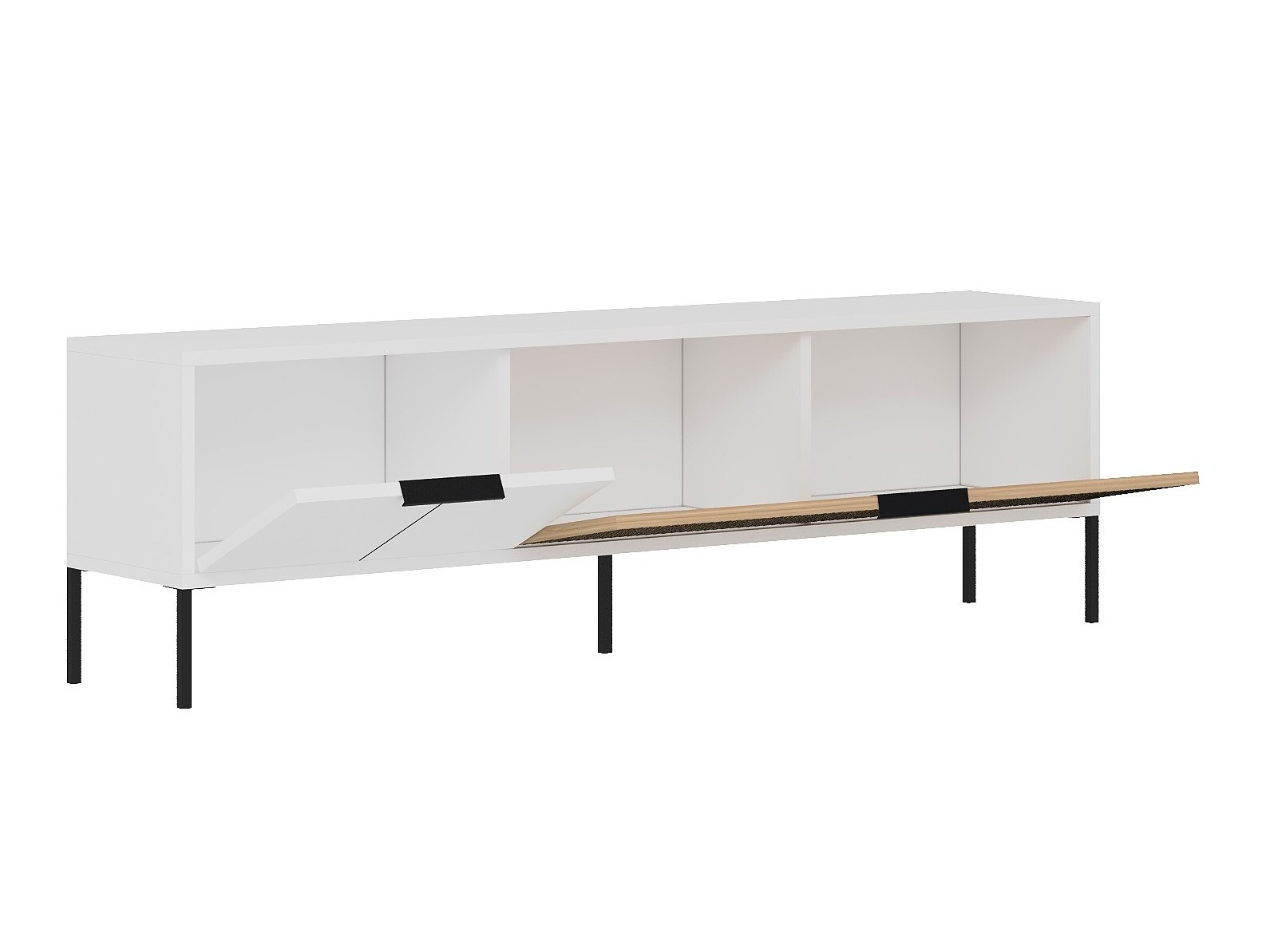 TV komoda Kailua 2550 (Belo + Hrast)