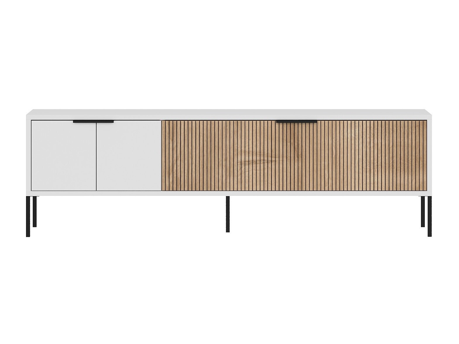 TV komoda Kailua 2550 (Belo + Hrast)