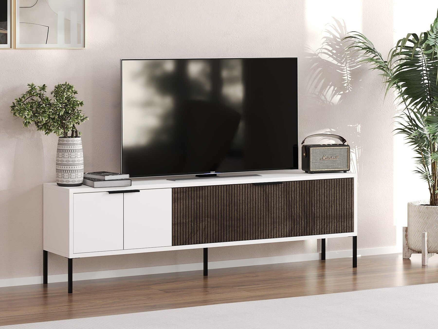 TV komoda Kailua 2550 (Belo + Orah)