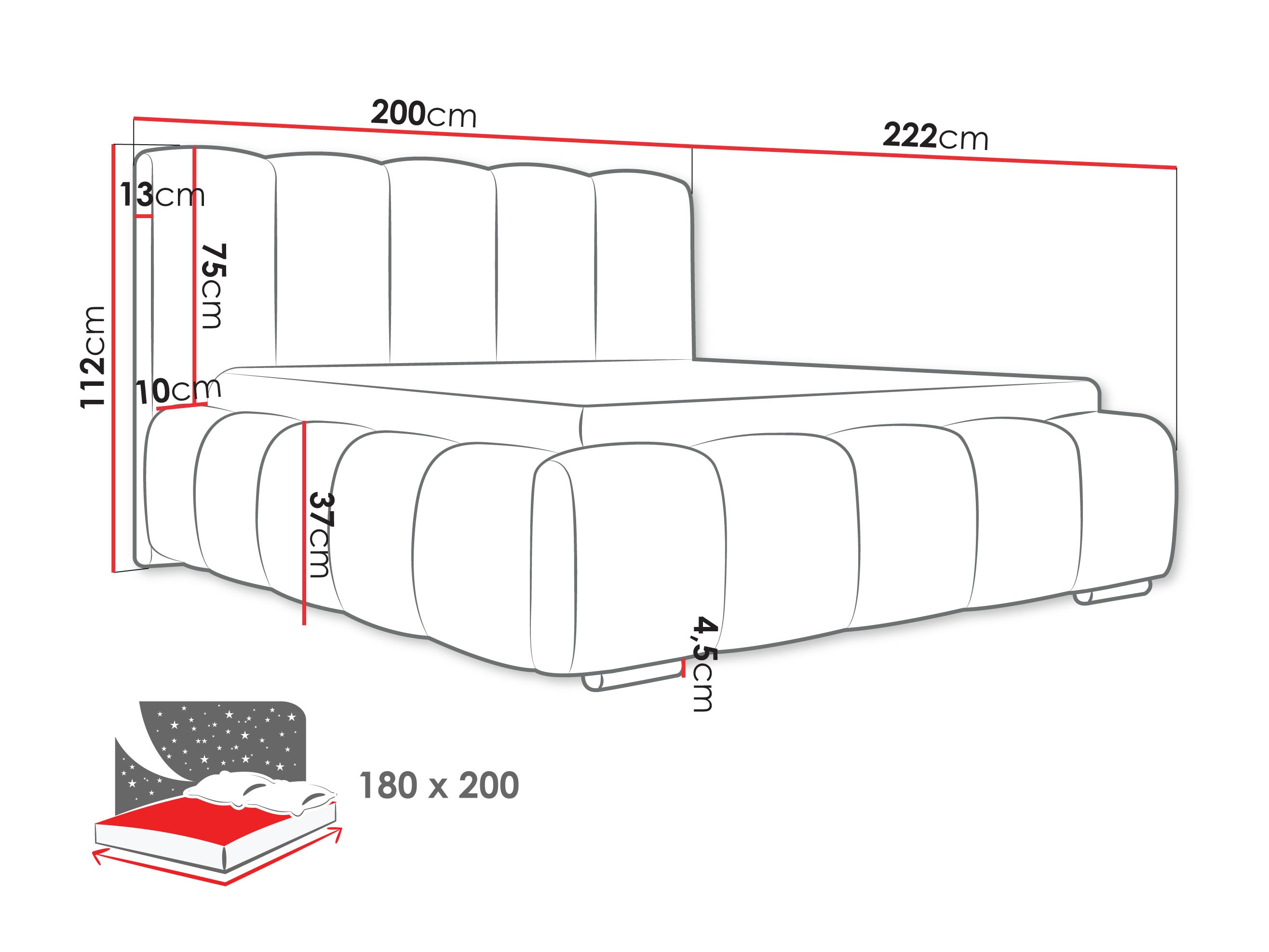 Krevet TrendyNest 106 (Abriamo 11)