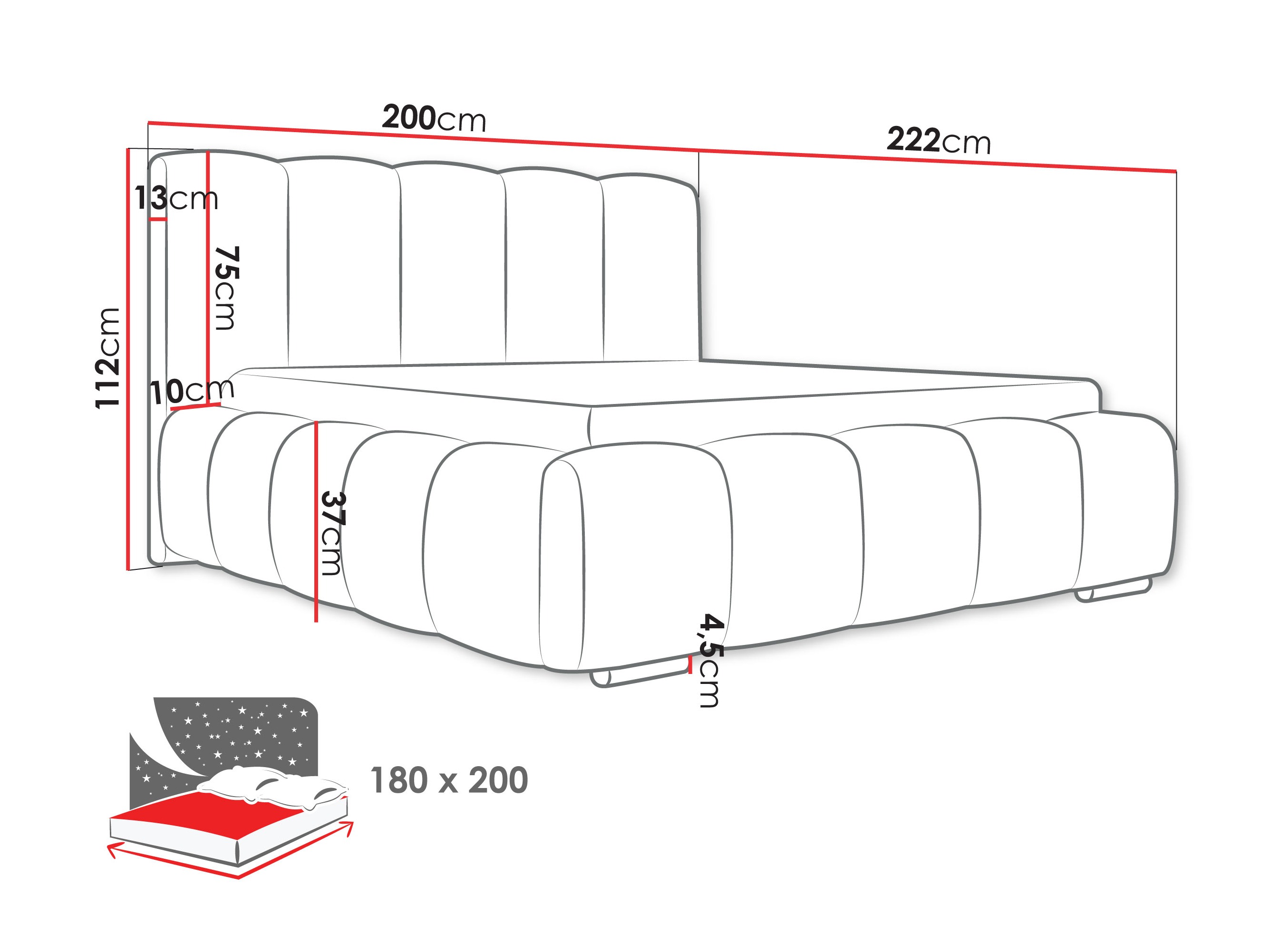 Krevet TrendyNest 106 (Abriamo 3)