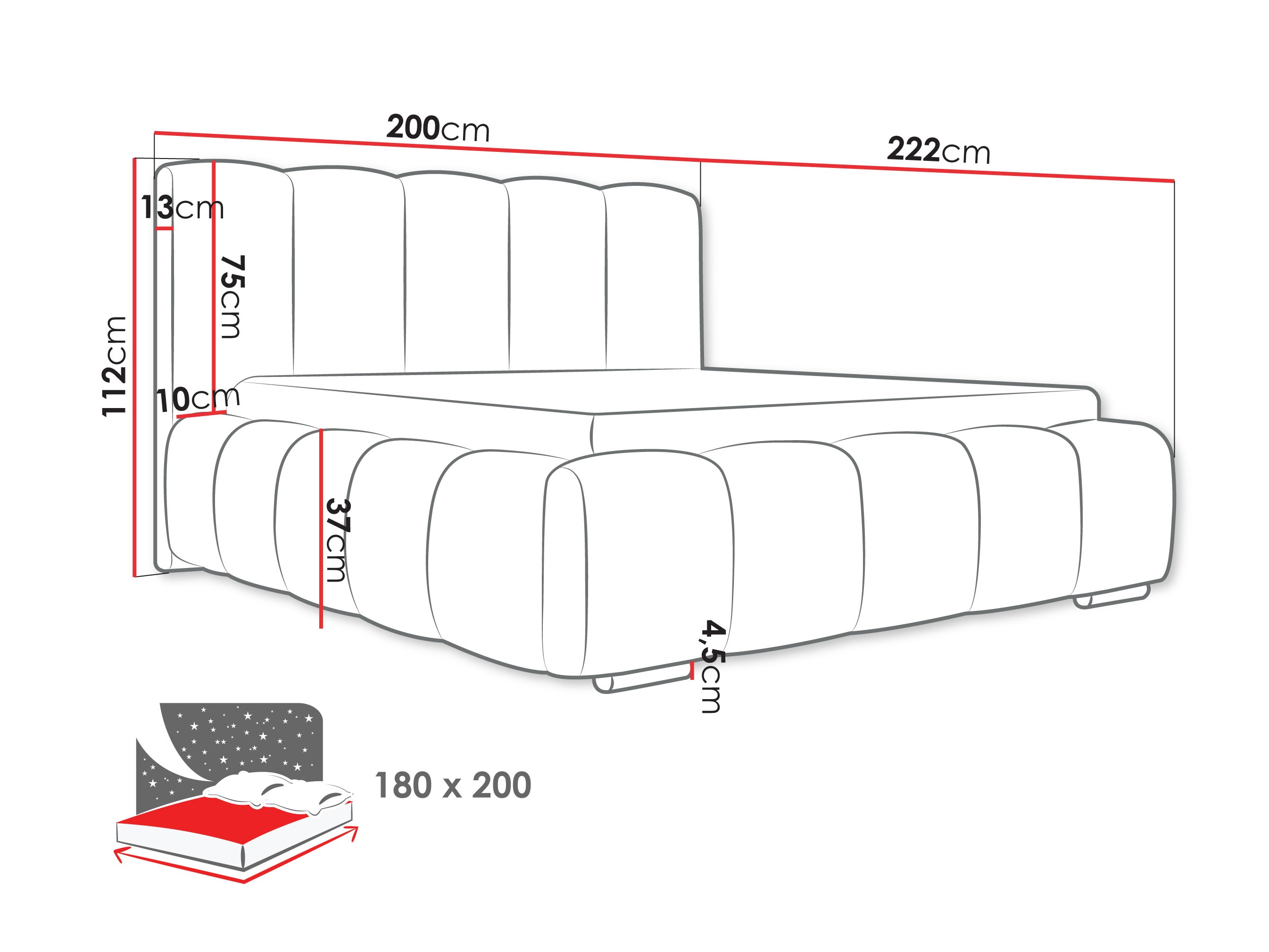 Krevet TrendyNest 106 (Abriamo 8)