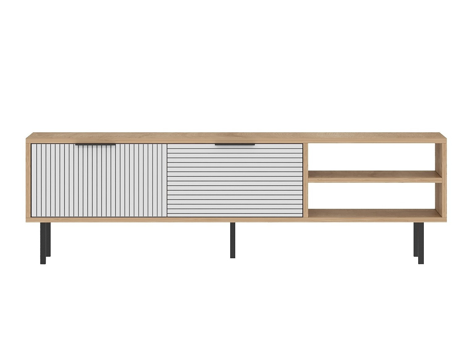 TV komoda Kailua 2555 (Belo + Hrast)