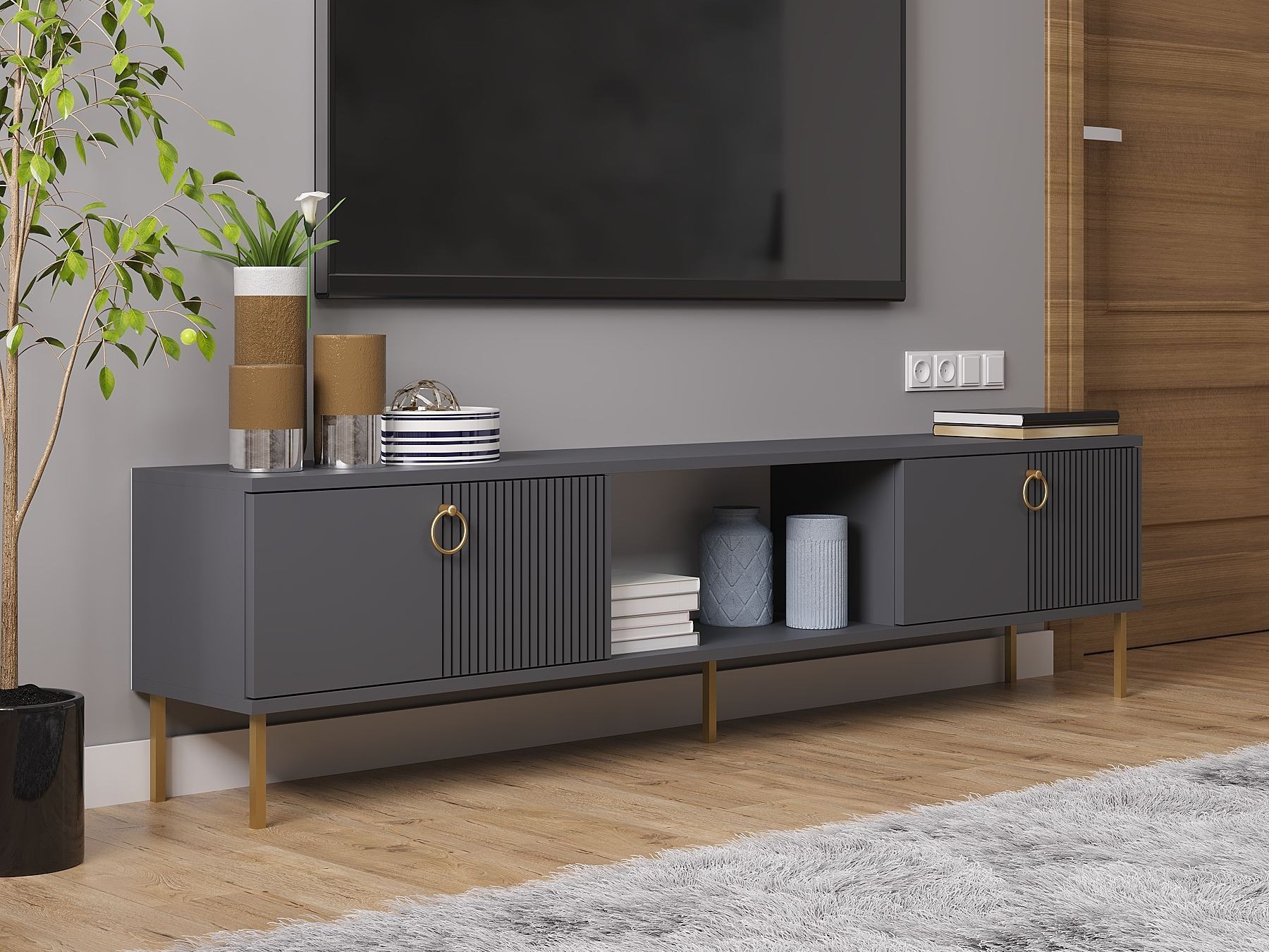 TV komoda Kailua 2556 (Antracit)