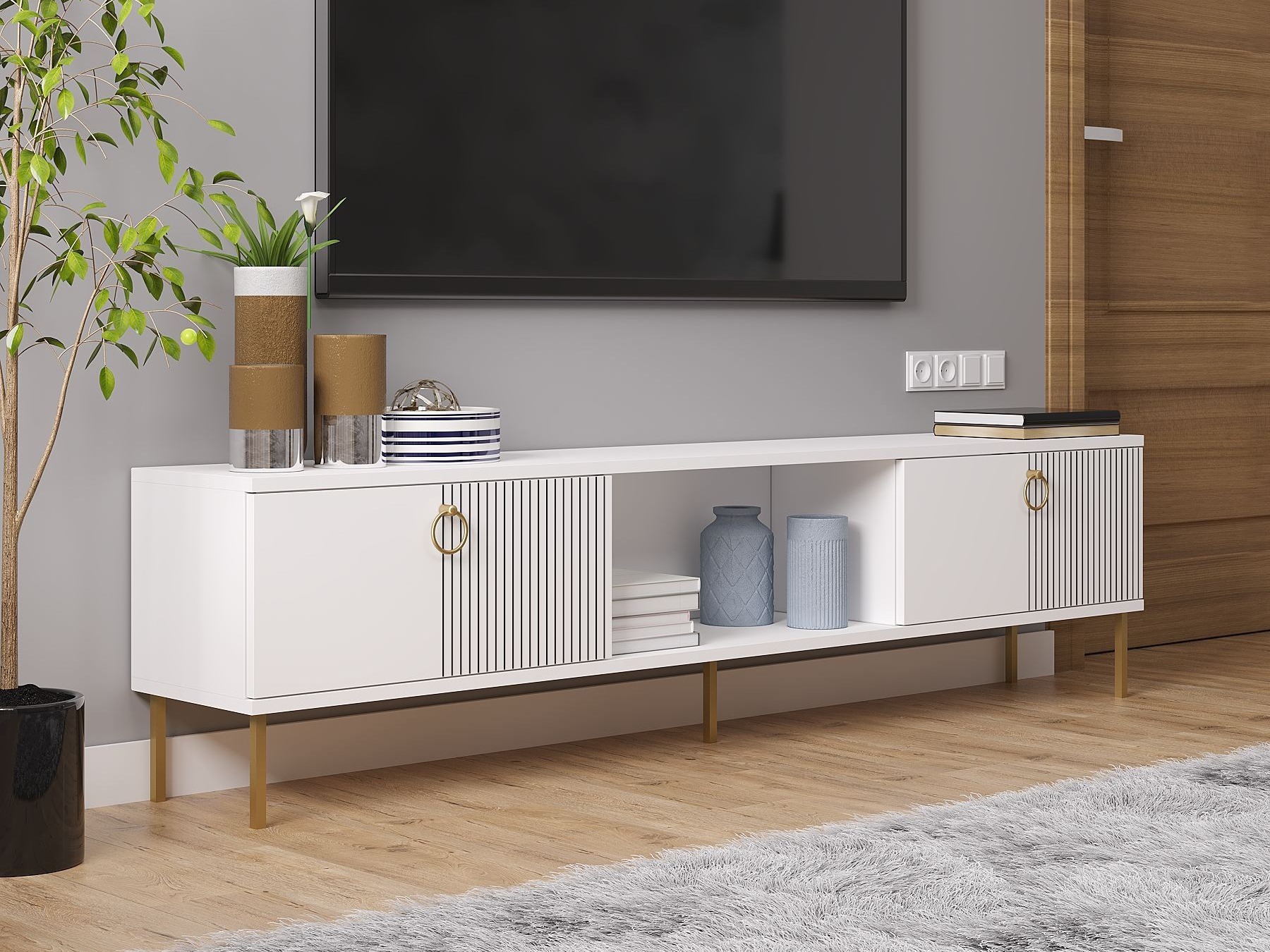 TV komoda Kailua 2556 (Belo)