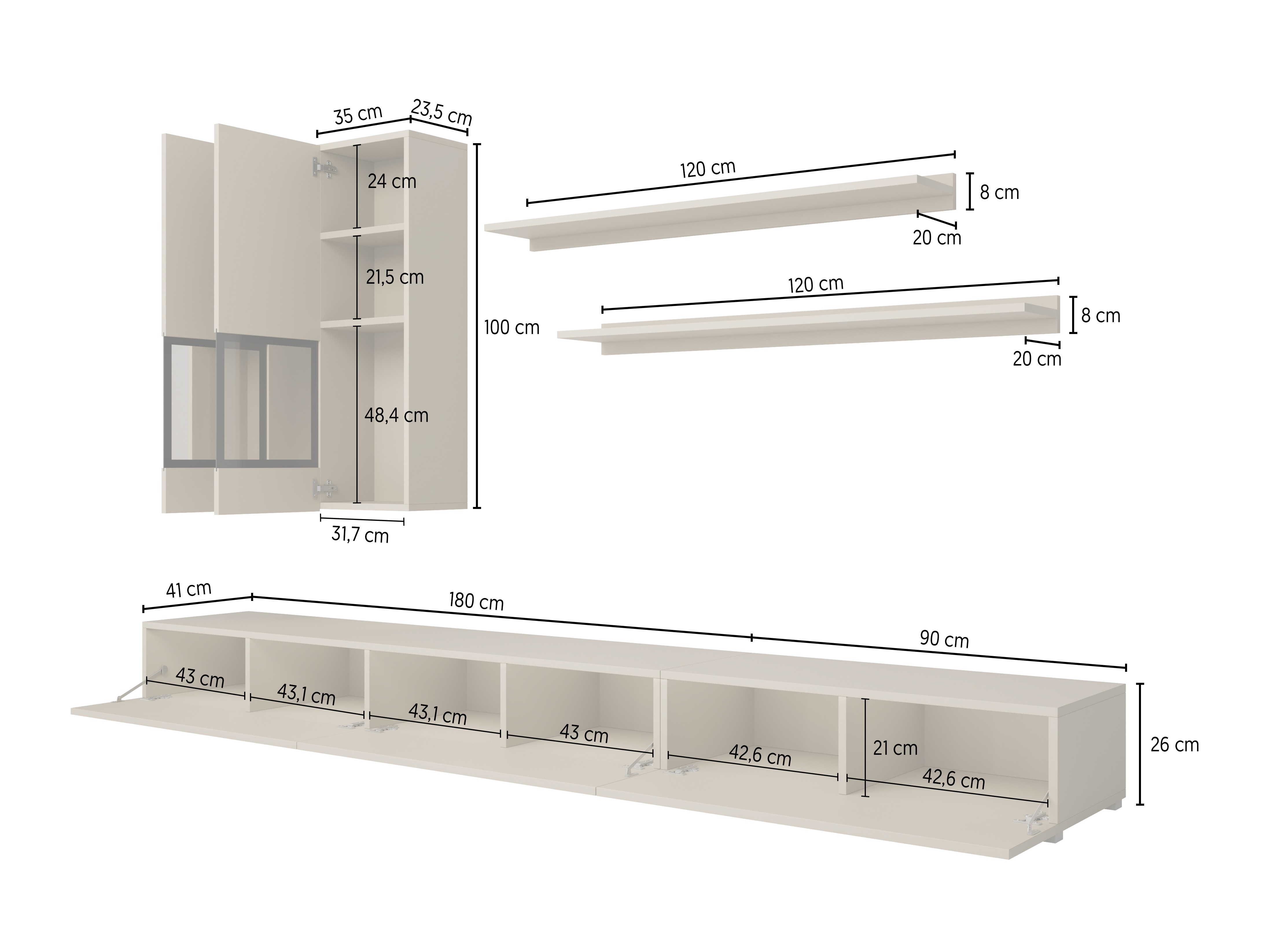 Set za dnevnu sobu Serodeu 100 (Вотан храст)