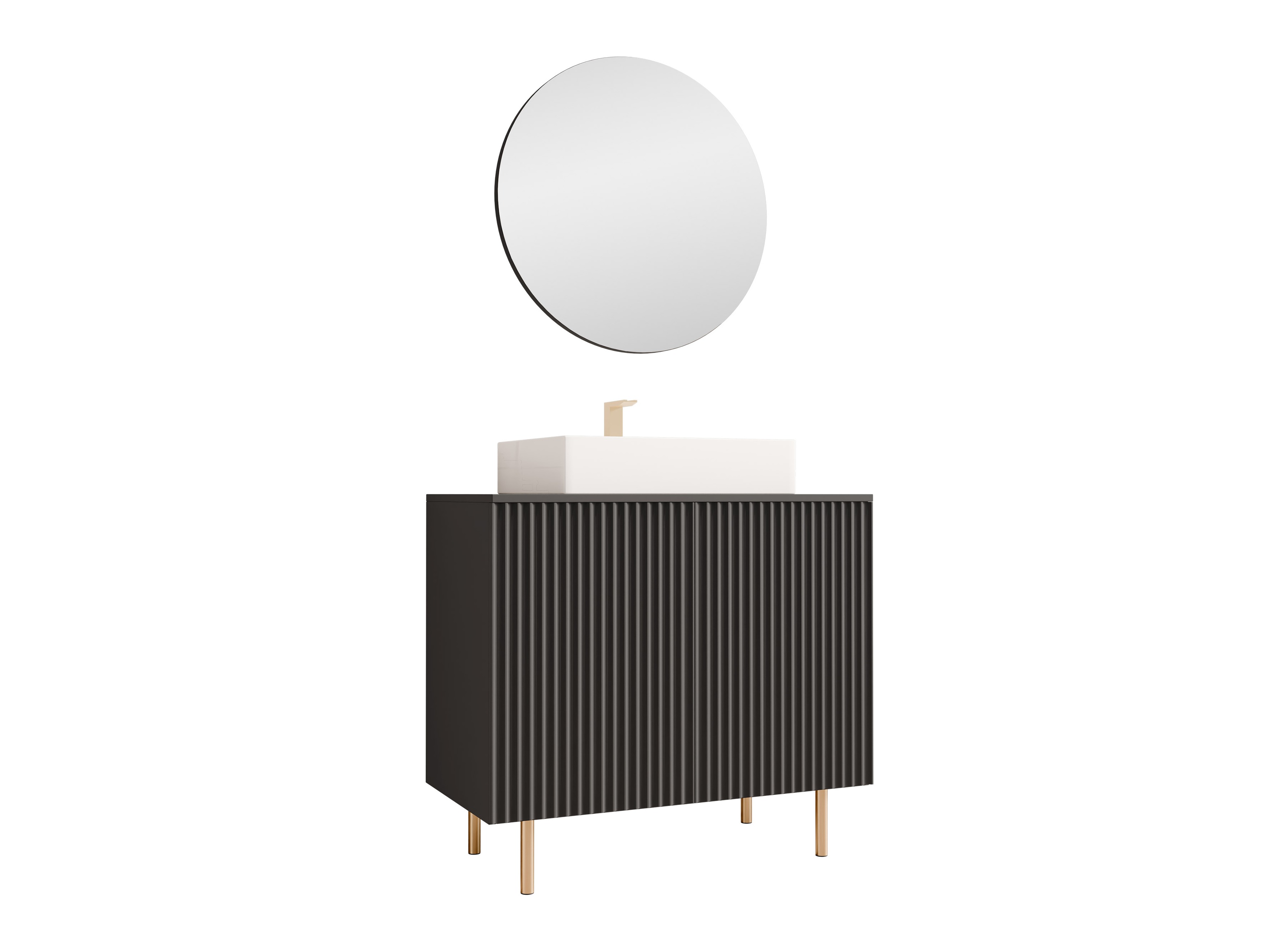 Set za kupatilo Decus I (Crno)