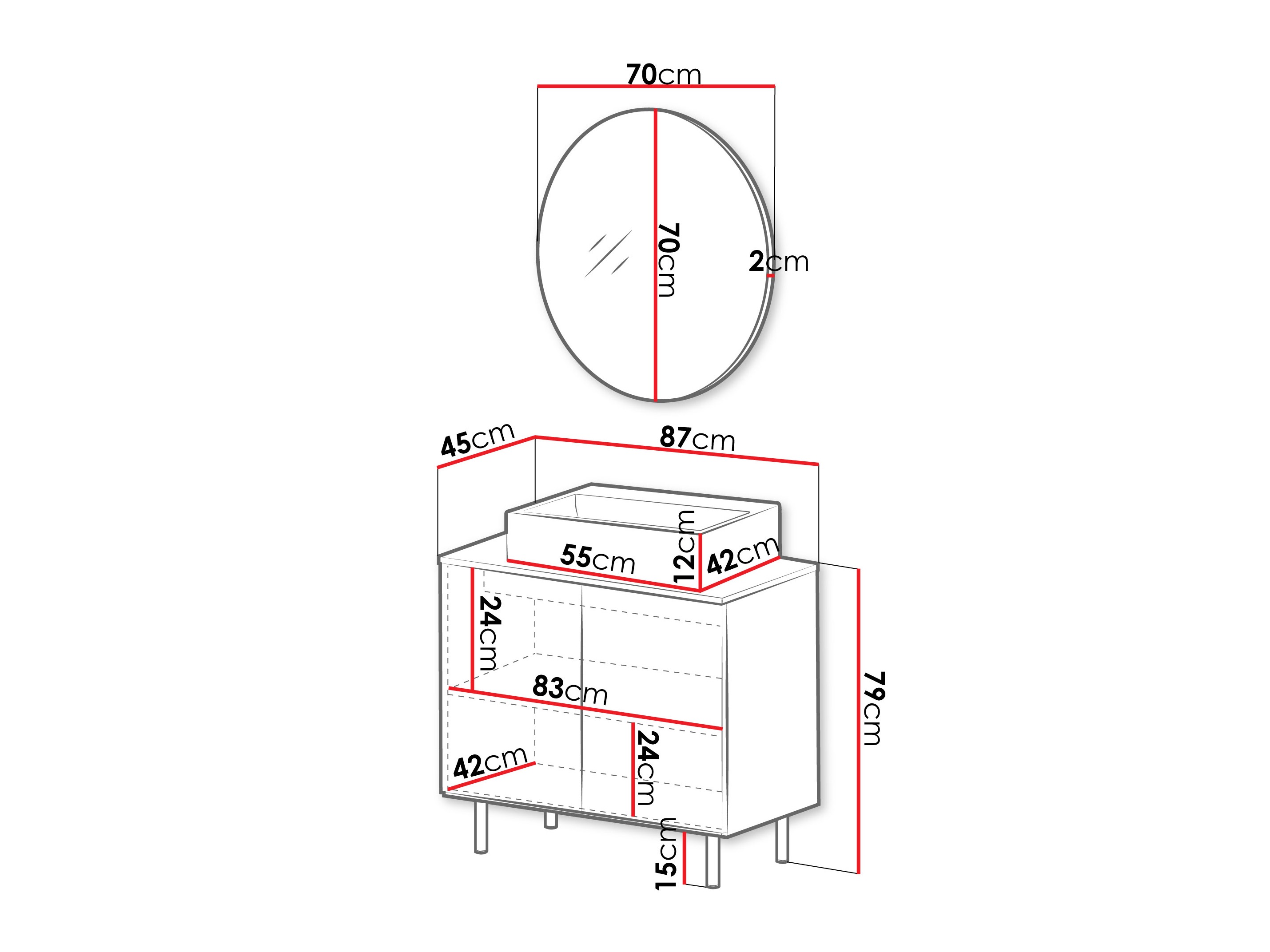 Set za kupatilo Virdomi 109 (Kašmir)