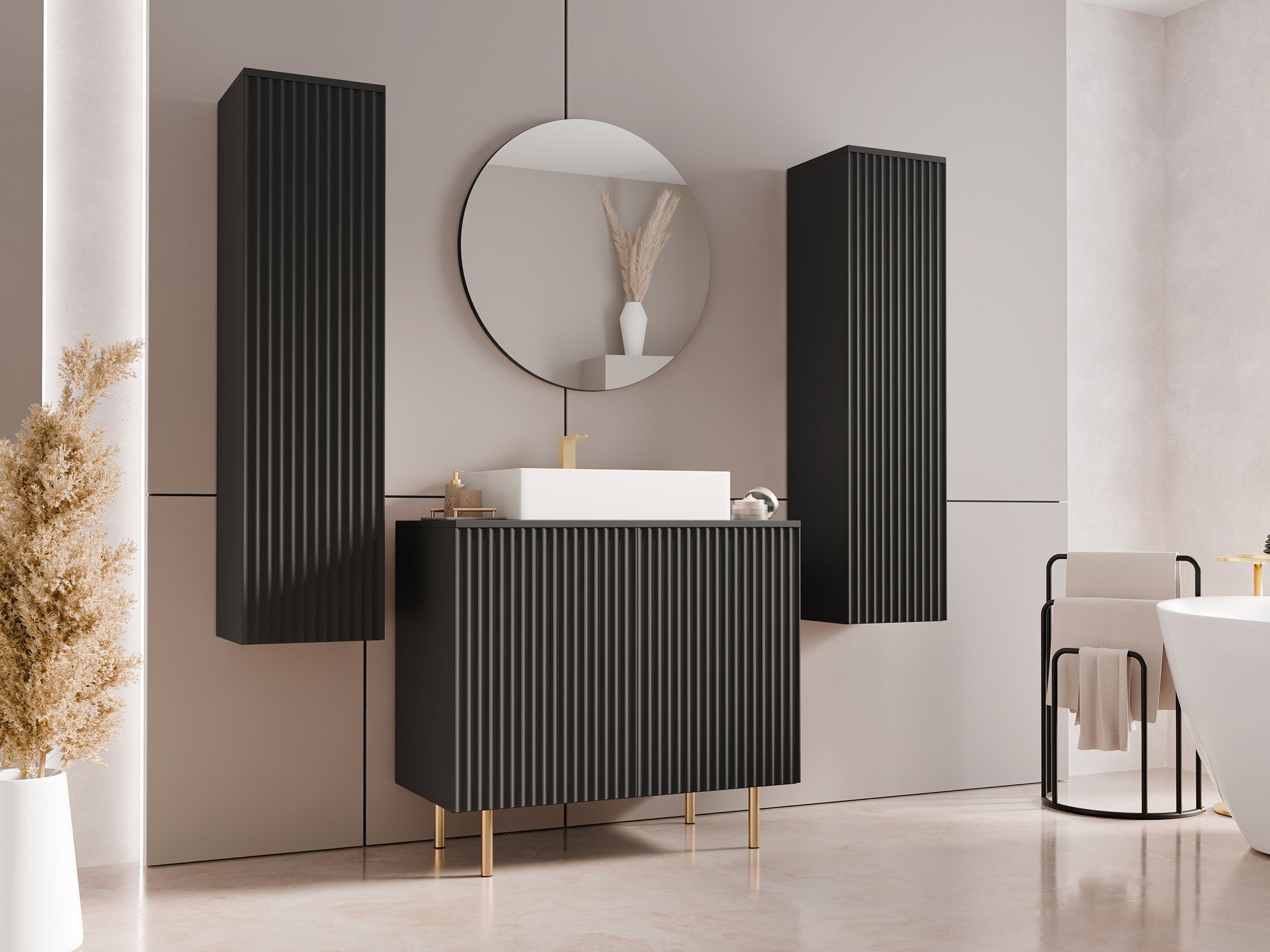 Set za kupatilo Virdomi 112 (Crno)