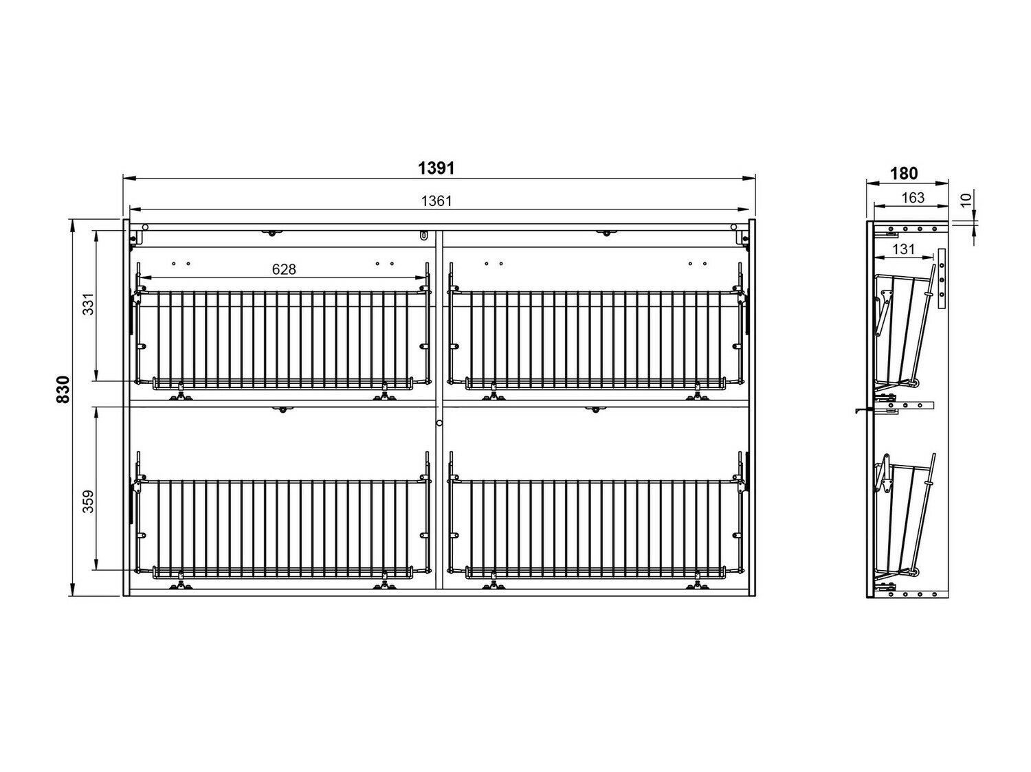 Cipelarnik Cirsale 108 (Belo + Navarra hrast)