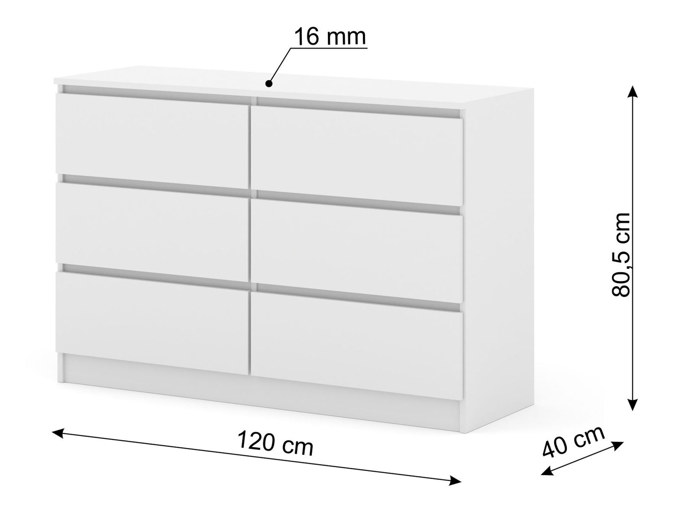 Komoda Buffalo 196 (Belo)