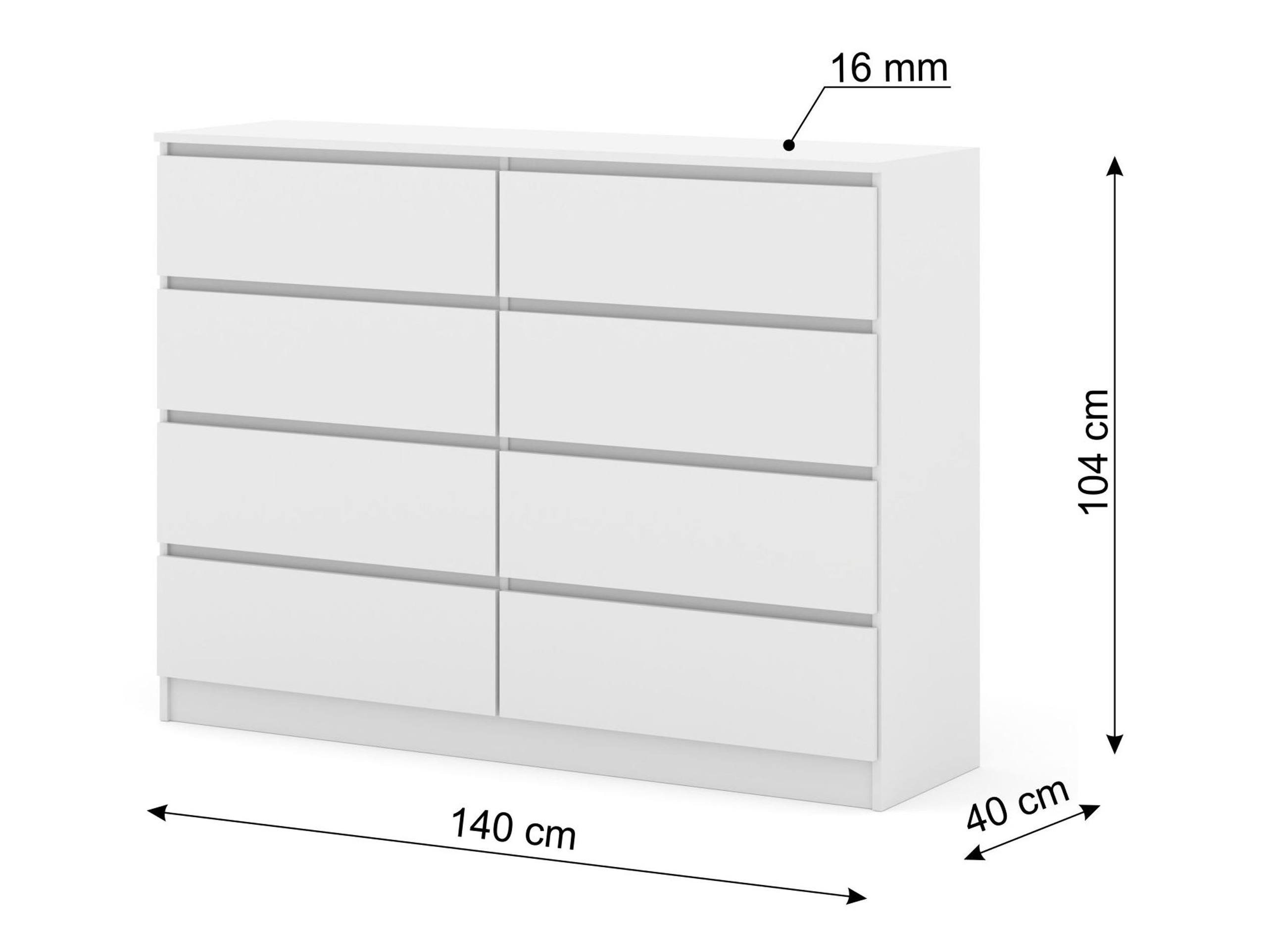 Komoda Buffalo 197 (Belo)