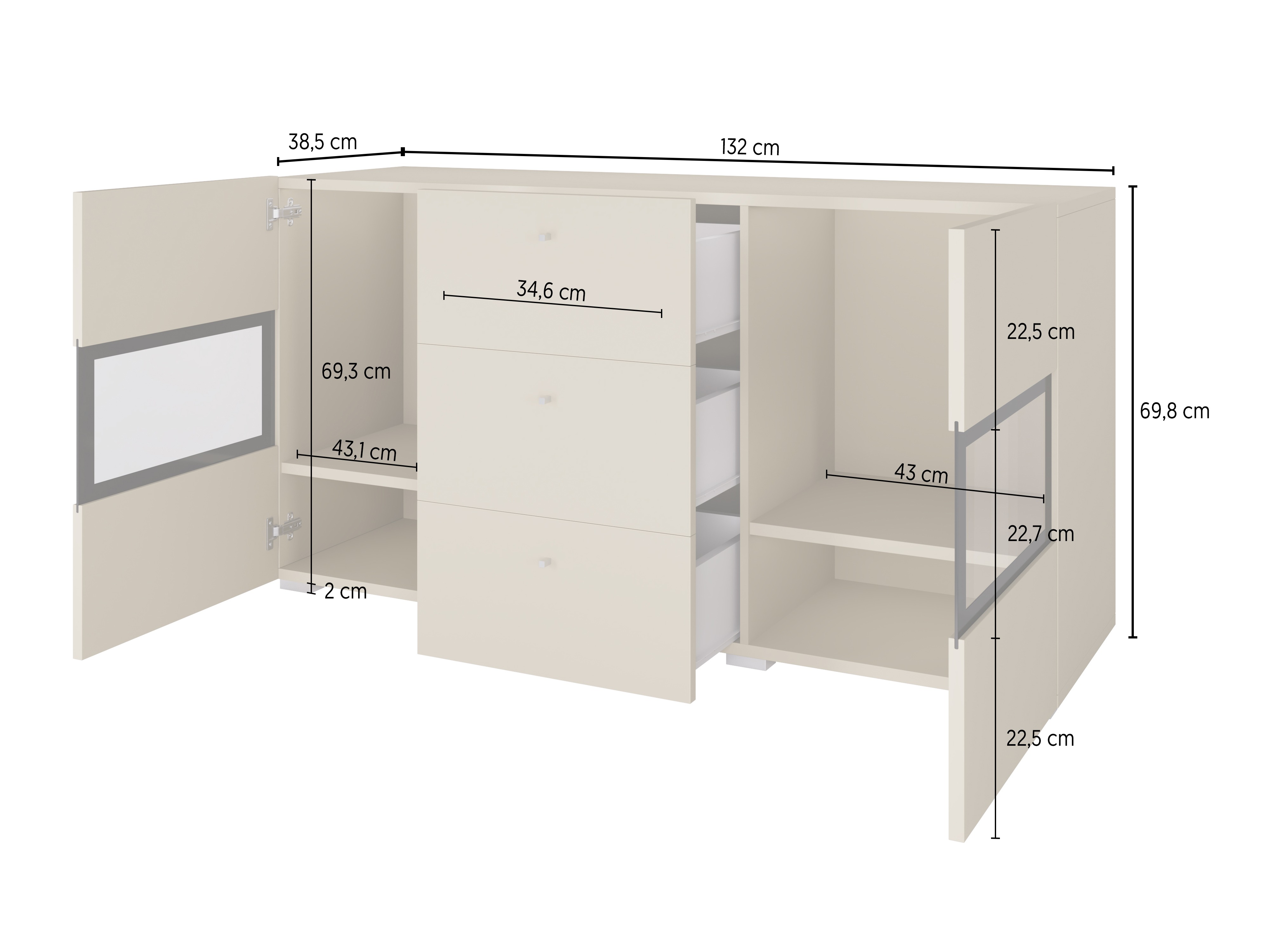 Komoda Serodeu 101 (Вотан храст)