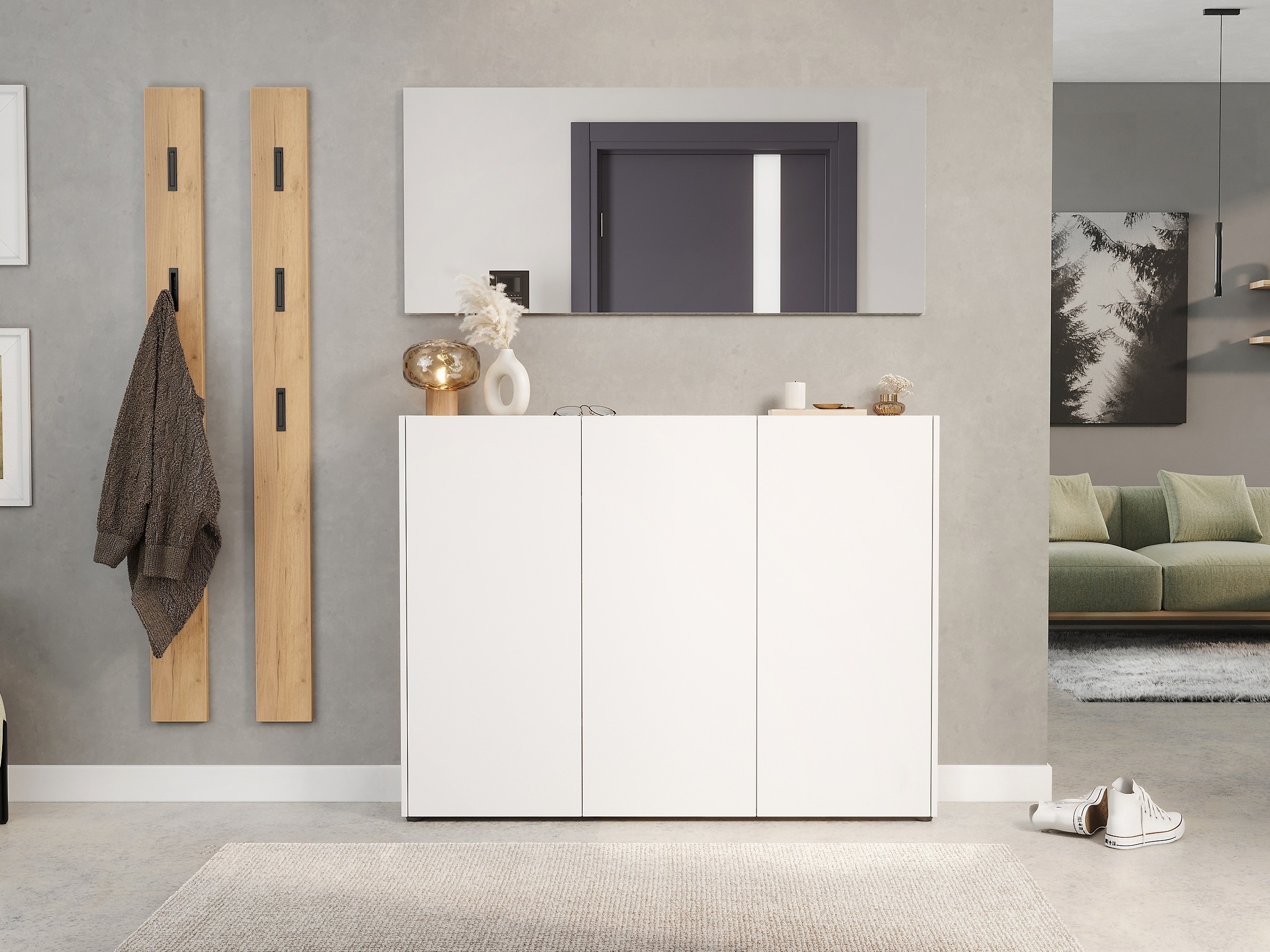 Polica za obuću Sacramento 514 (Belo)