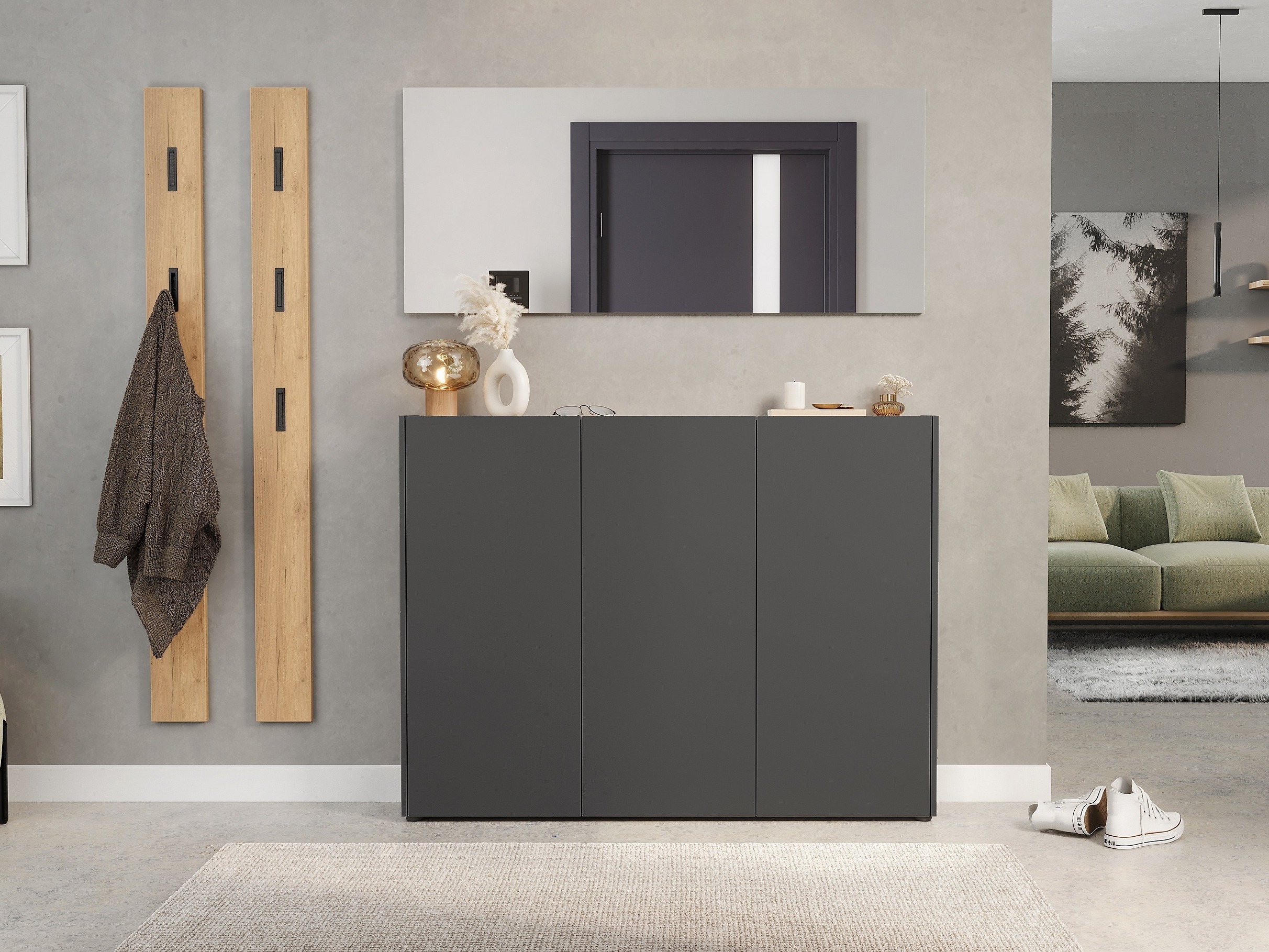 Polica za obuću Sacramento 514 (Graphite)