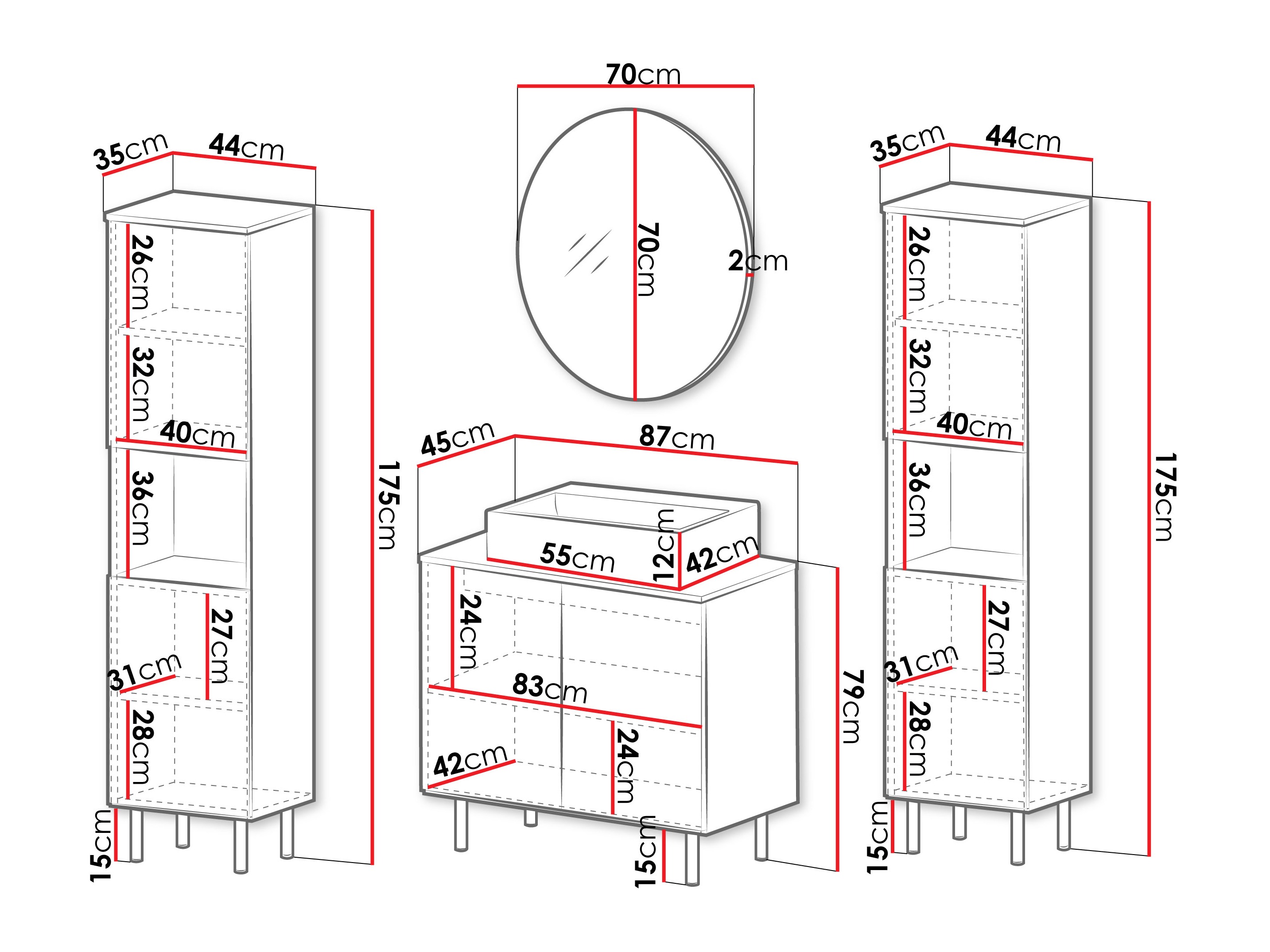 Set za kupatilo Virdomi 114 (Kašmir)