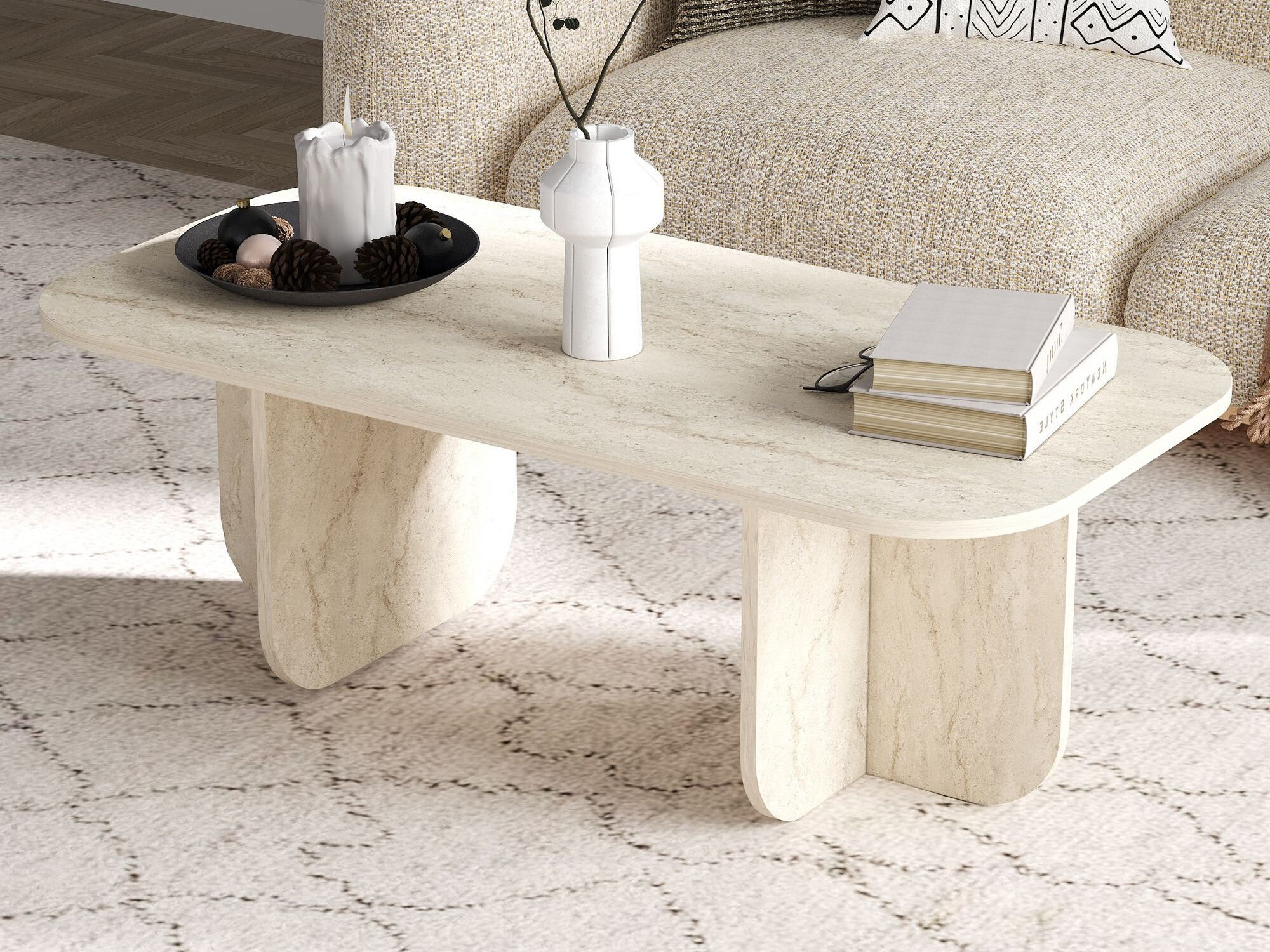 Stočić za kafu Kailua 2560 (Svetlo Travertine)
