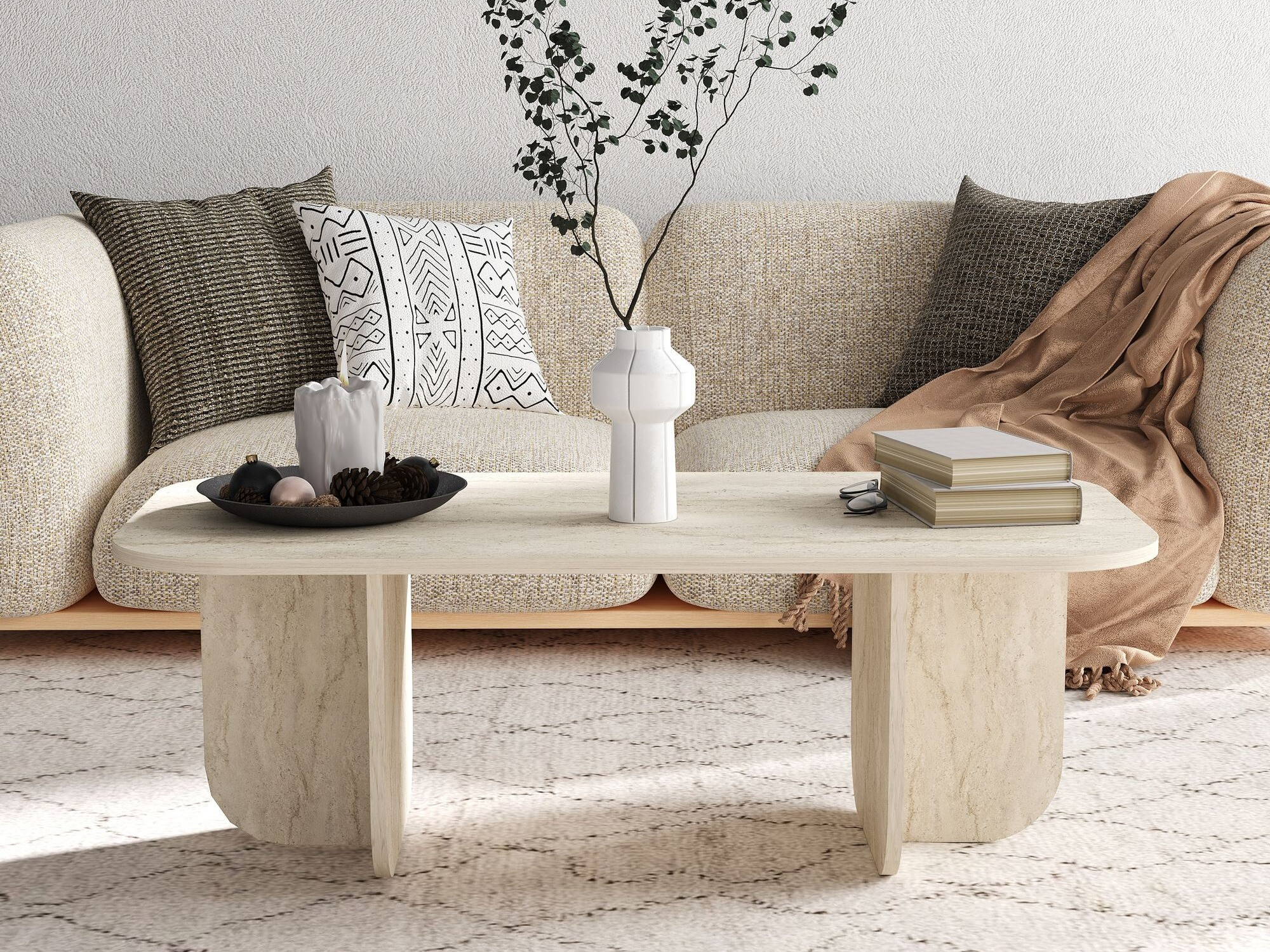 Stočić za kafu Kailua 2560 (Svetlo Travertine)