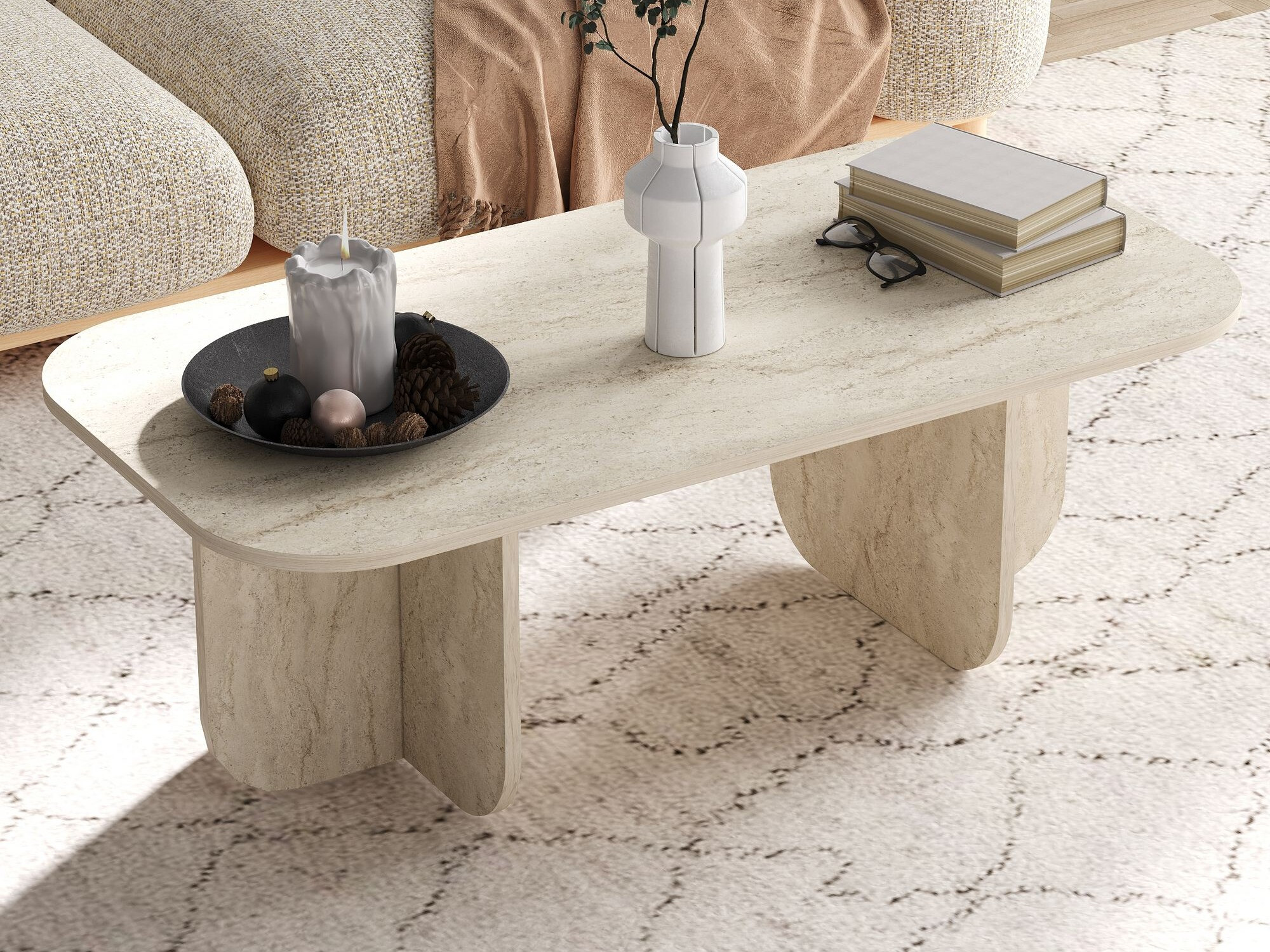 Stočić za kafu Kailua 2560 (Svetlo Travertine)