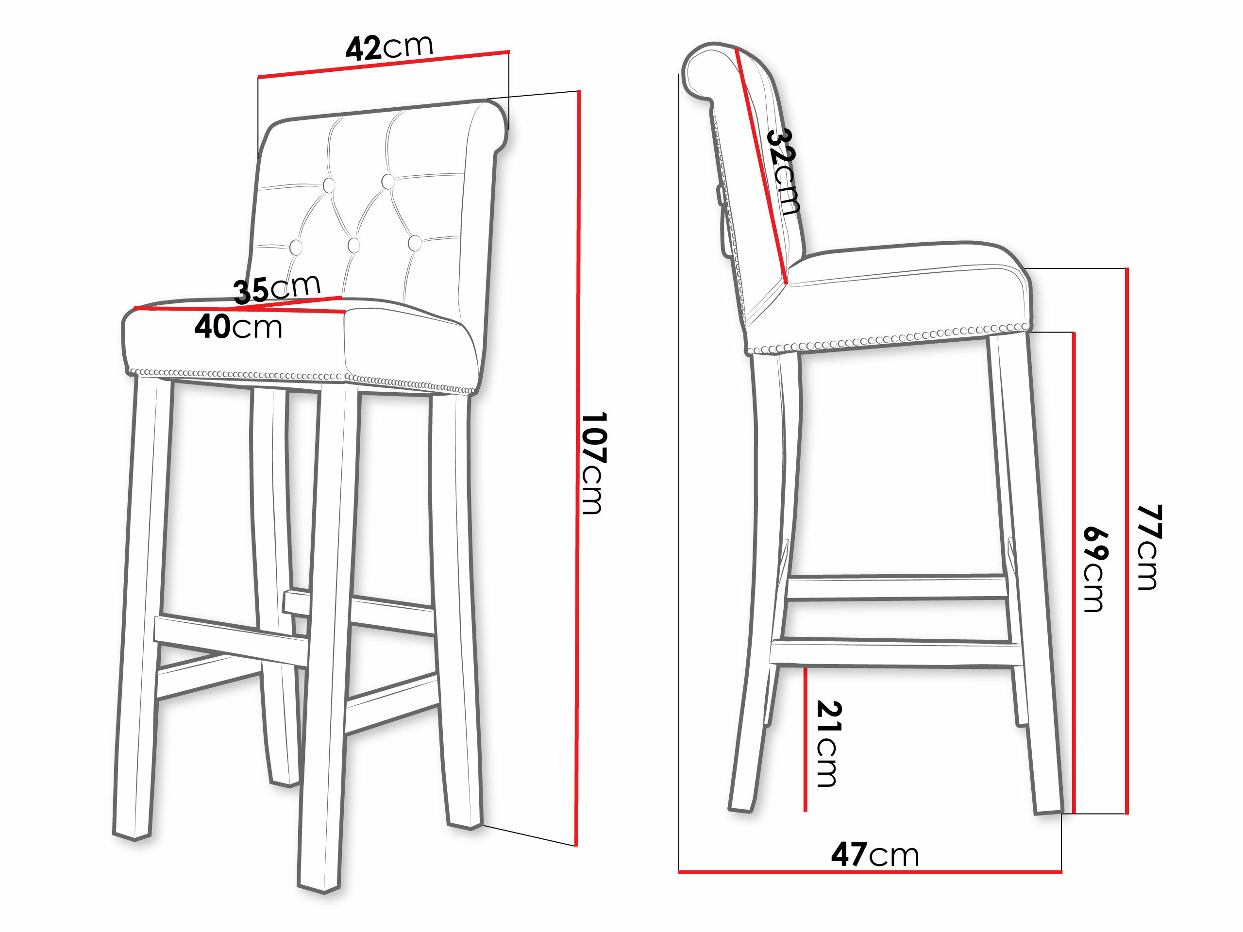 Barska stolica Jackson 100 (Crno + Magic Velvet 2225)