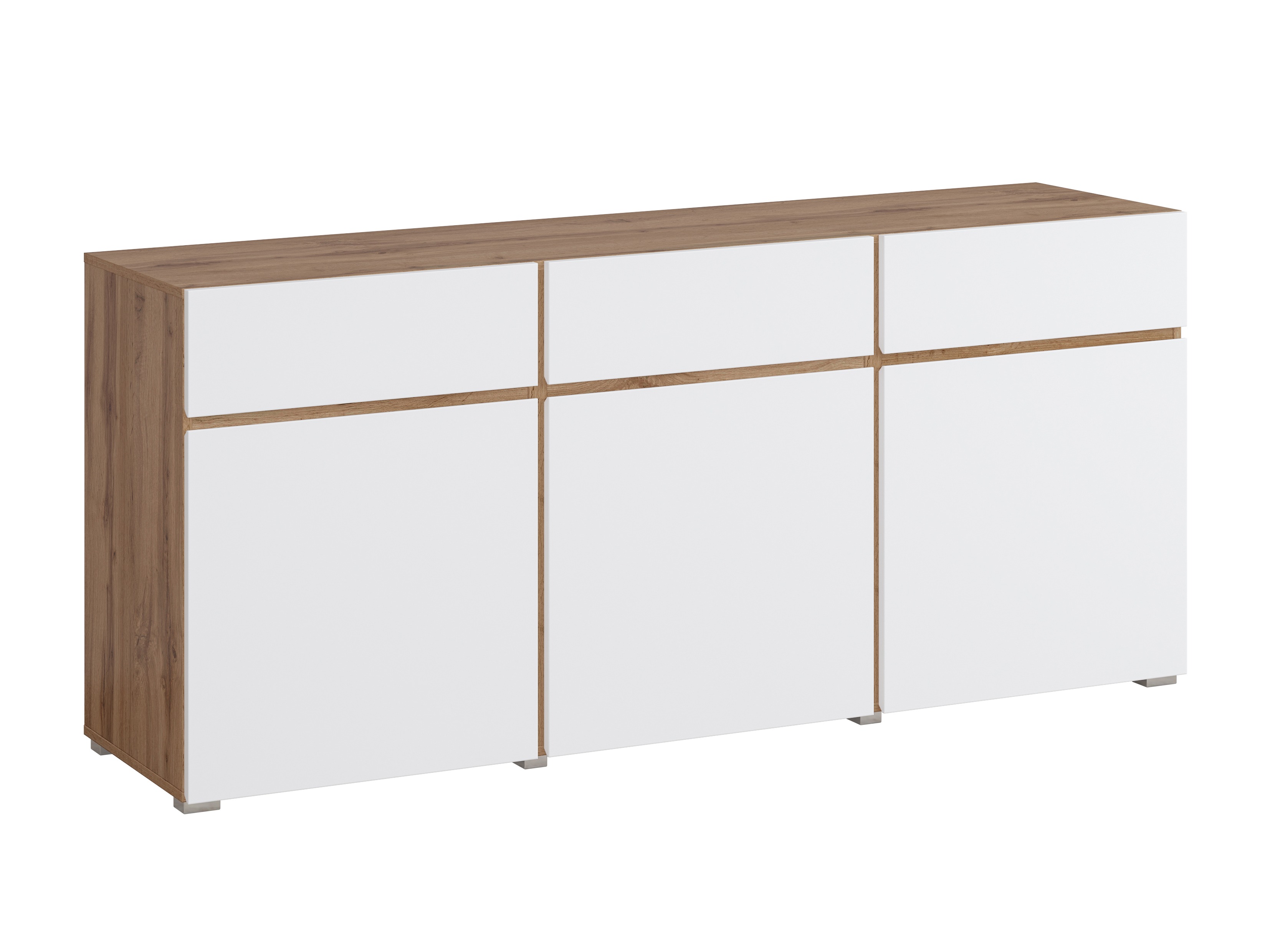 Komoda Alfere 103 (Вотан храст + Belo)