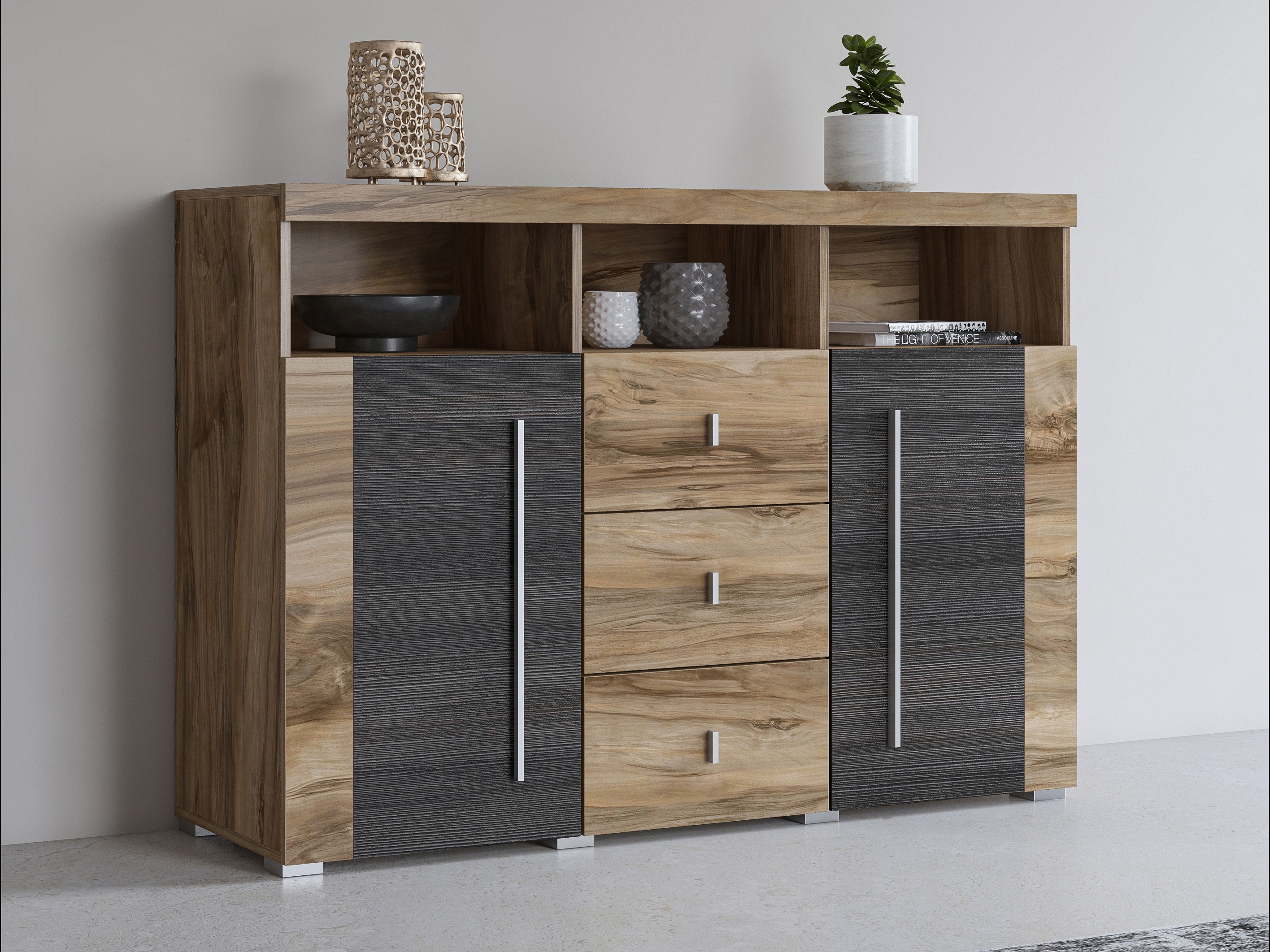 Komoda Sorciro 101 (Orah + Tamni hrast)