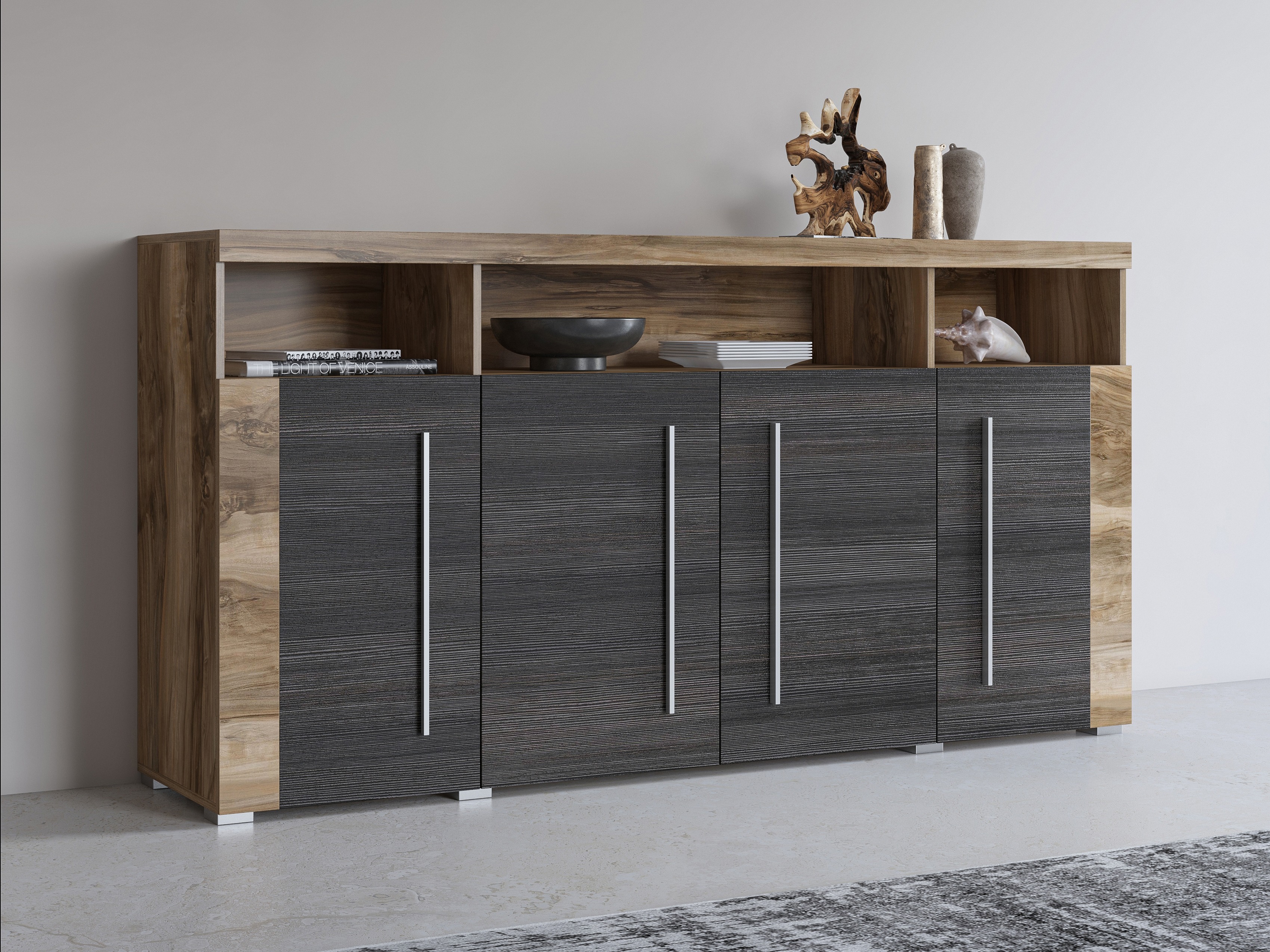 Ormarić Sorciro 107 (Orah + Tamni hrast)