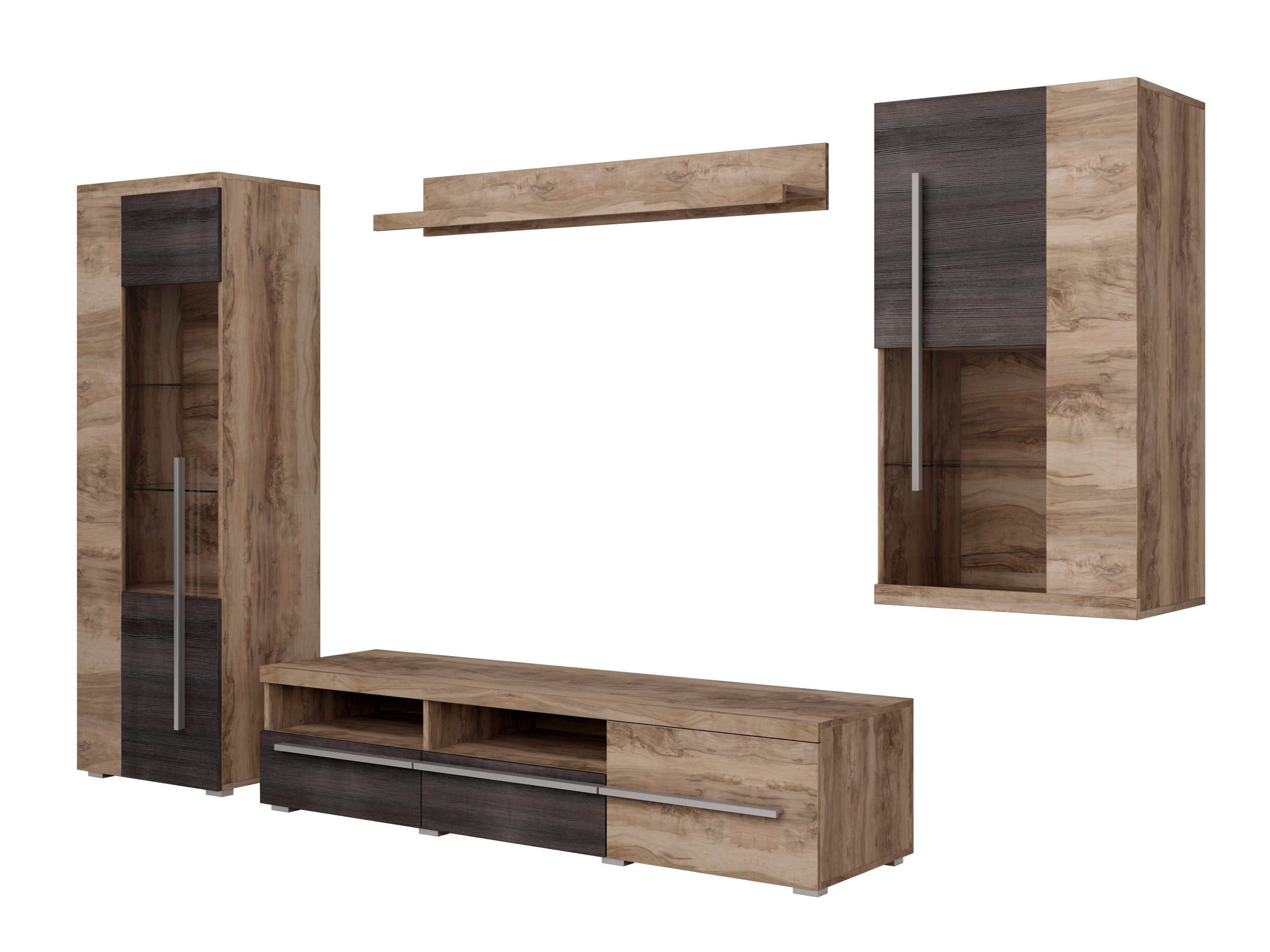 Set za dnevnu sobu Sorciro 105 (Orah + Tamni hrast)