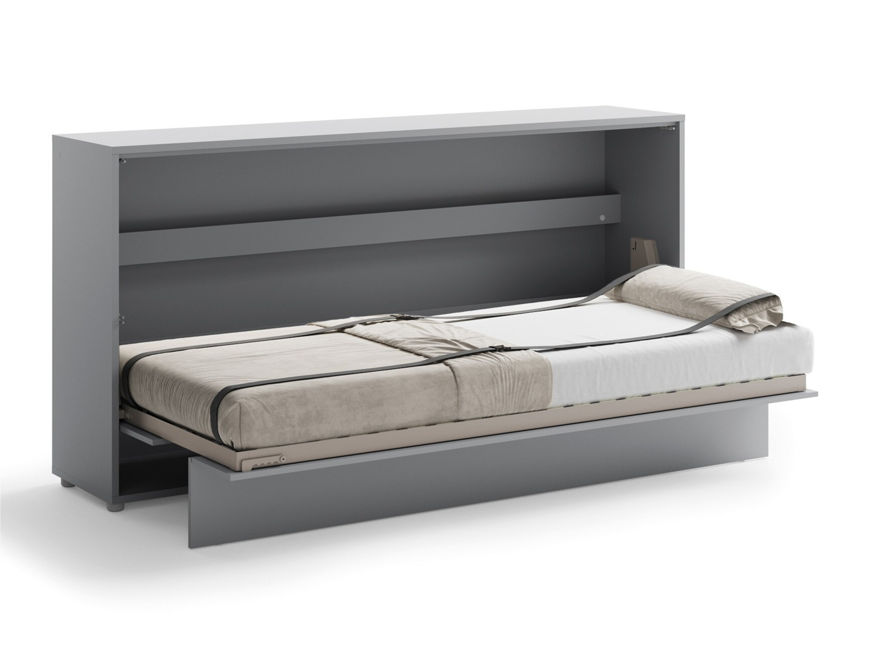 Zidni krevet Concept Pro Lenart V (Sivo)