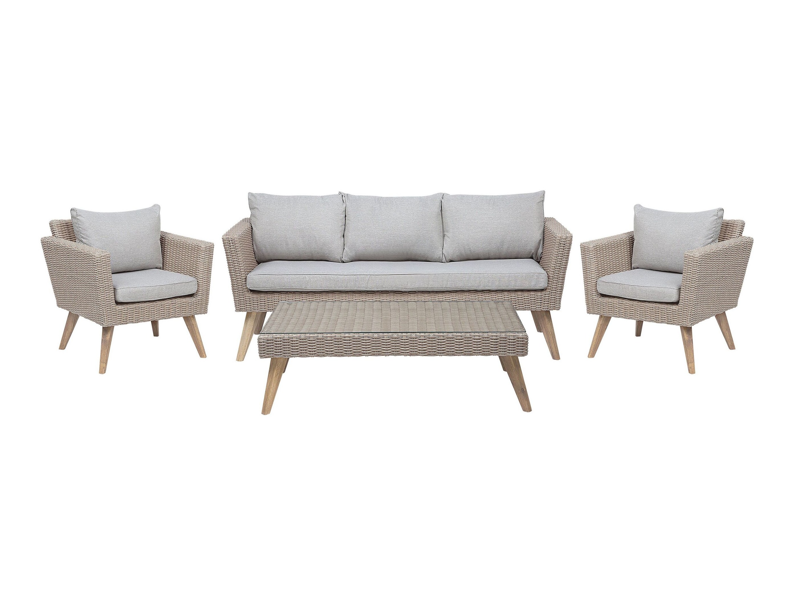 Set baštenskog nameštaja Berwyn 2712 (Taupe + Sivo)