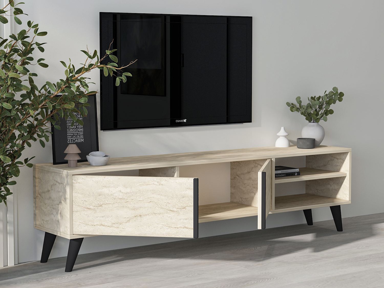 TV komoda Kailua 2576 (Svetlo Travertine)