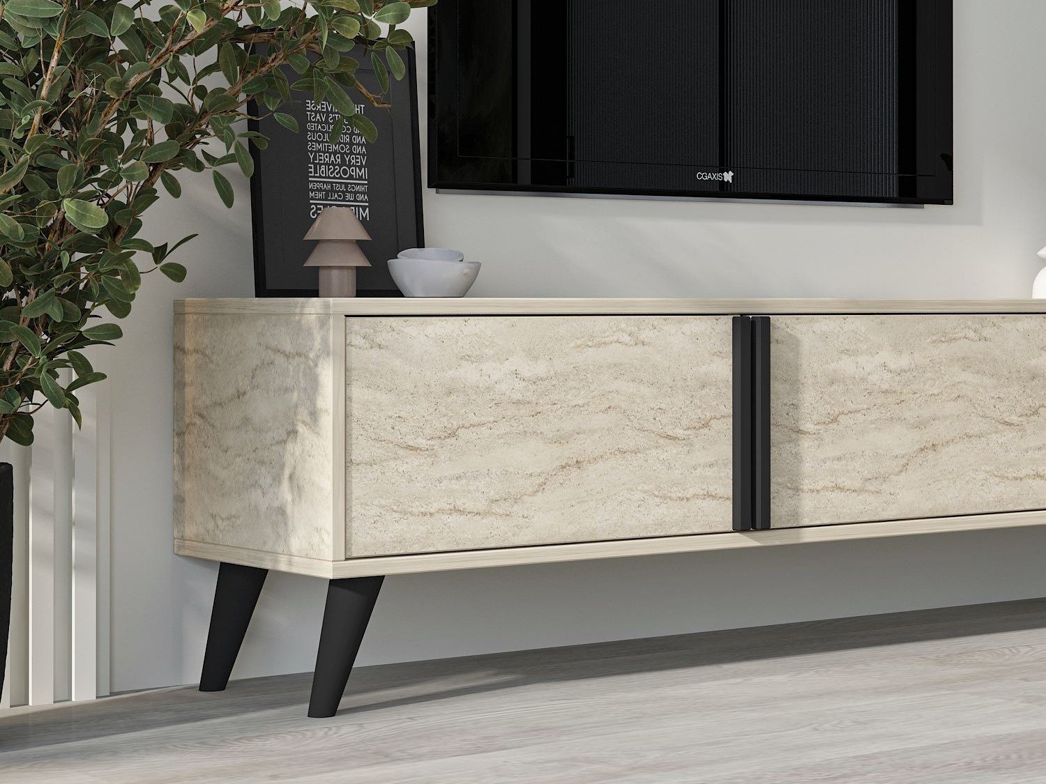 TV komoda Kailua 2576 (Svetlo Travertine)