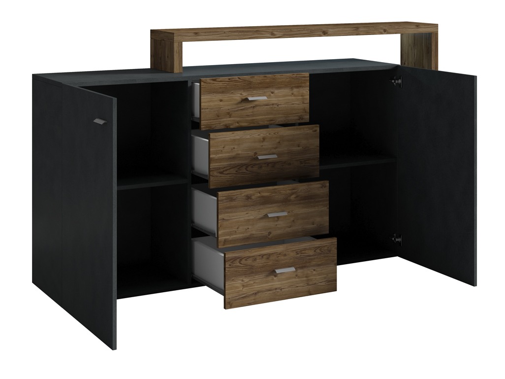 Komoda Lutiva 106 (Matera siva + Tamna smrča)